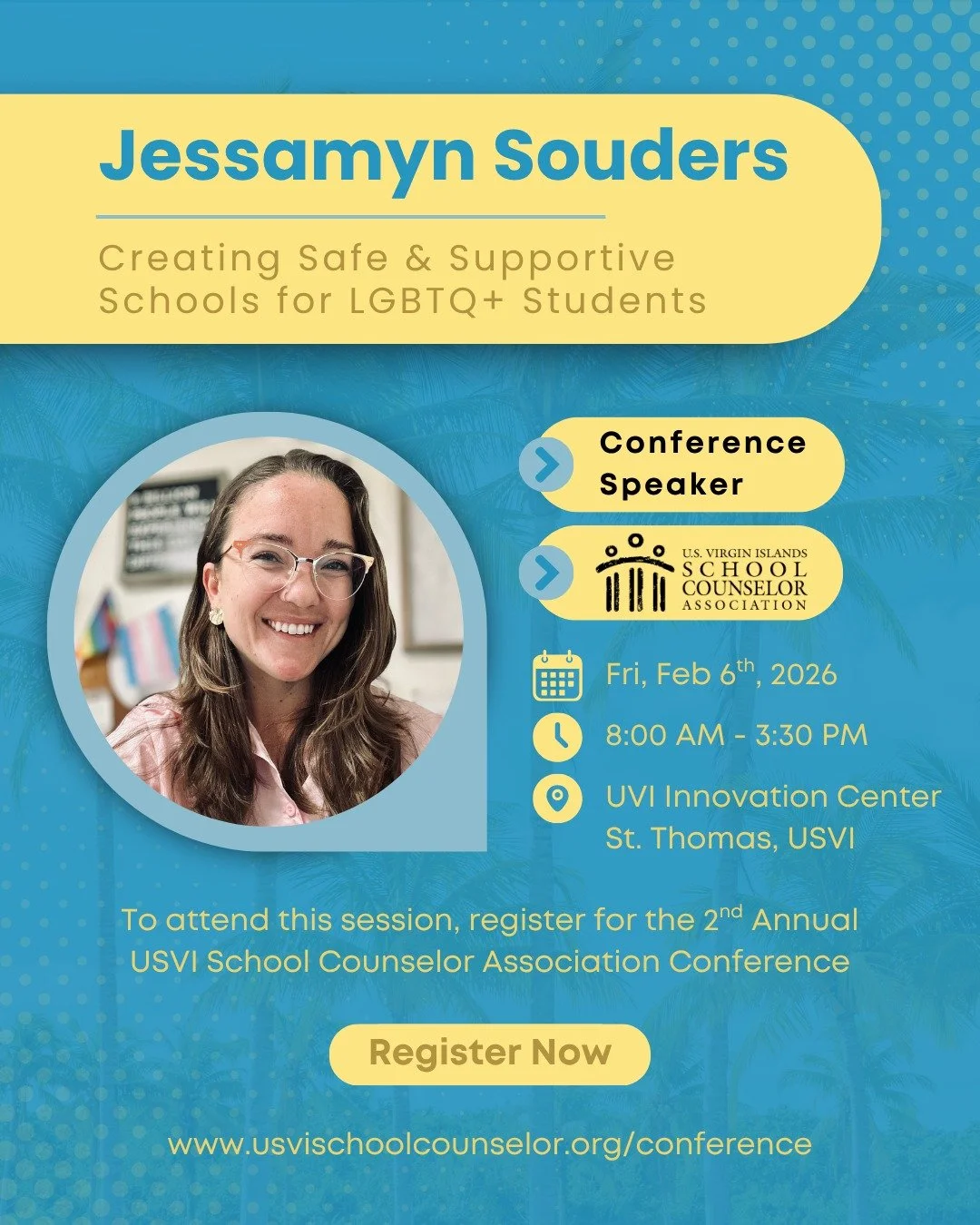 Join the U.S. Virgin Islands School Counselor Association (USVISCA) for a full day of collaboration, professional growth, and regional networking. The 2026 Annual Conference brings together school counselors and educational leaders from across the Ca