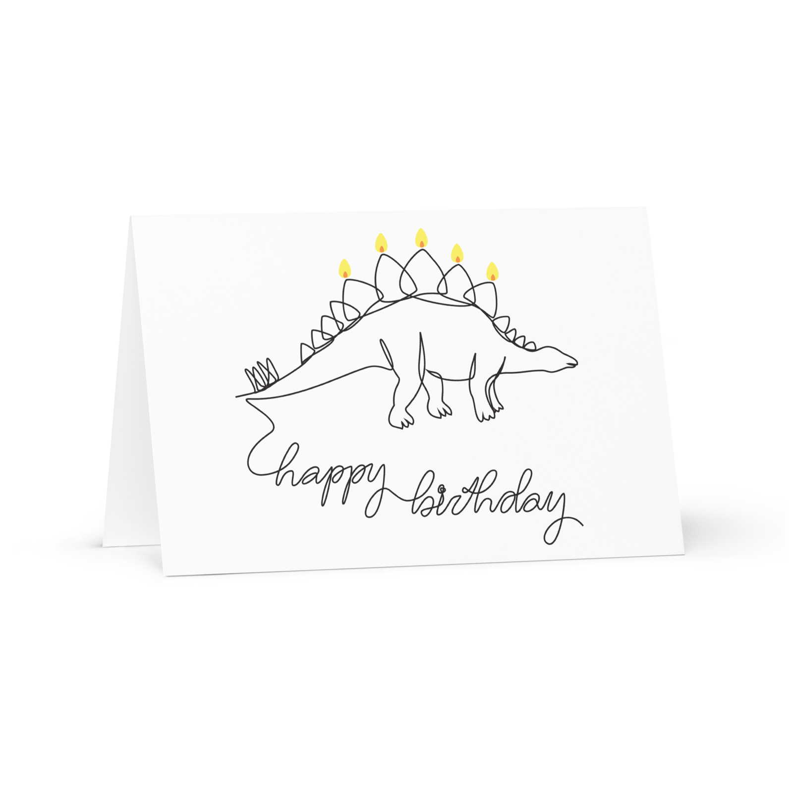 Spiky birthday candle card