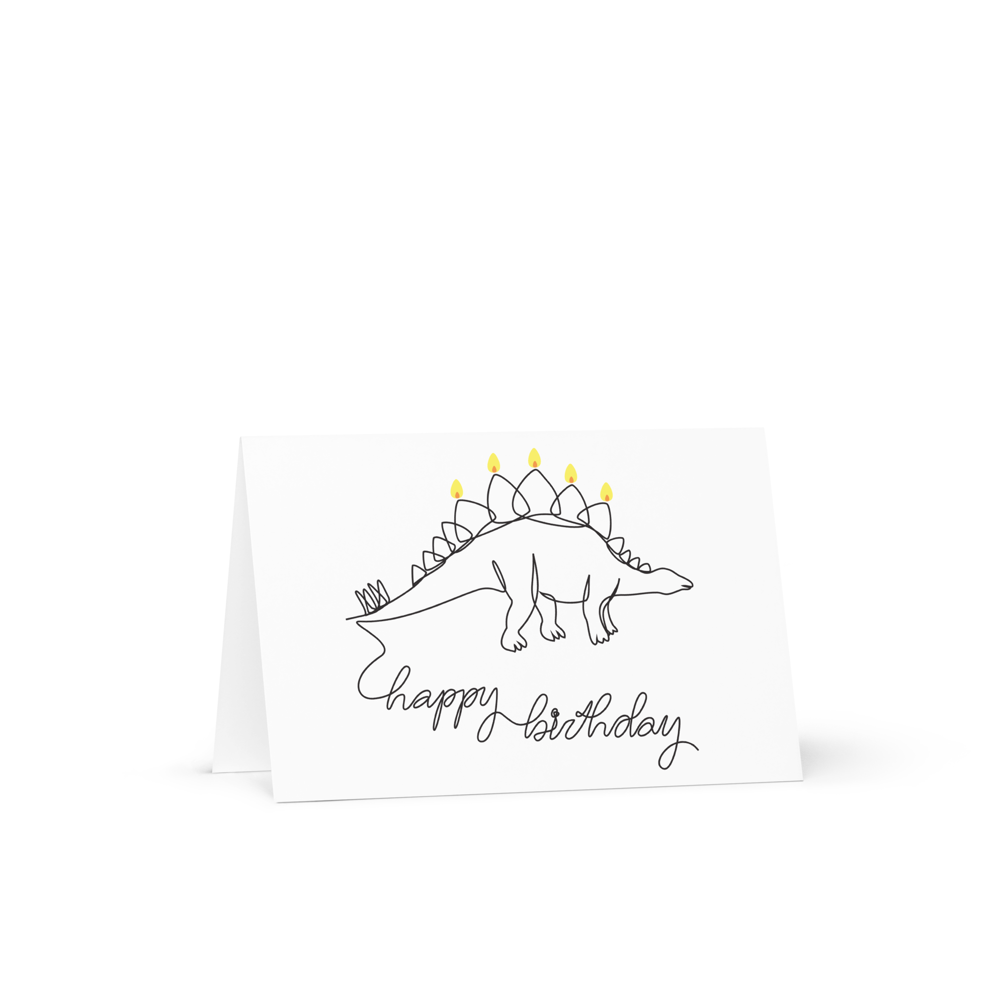 Spiky birthday candle card