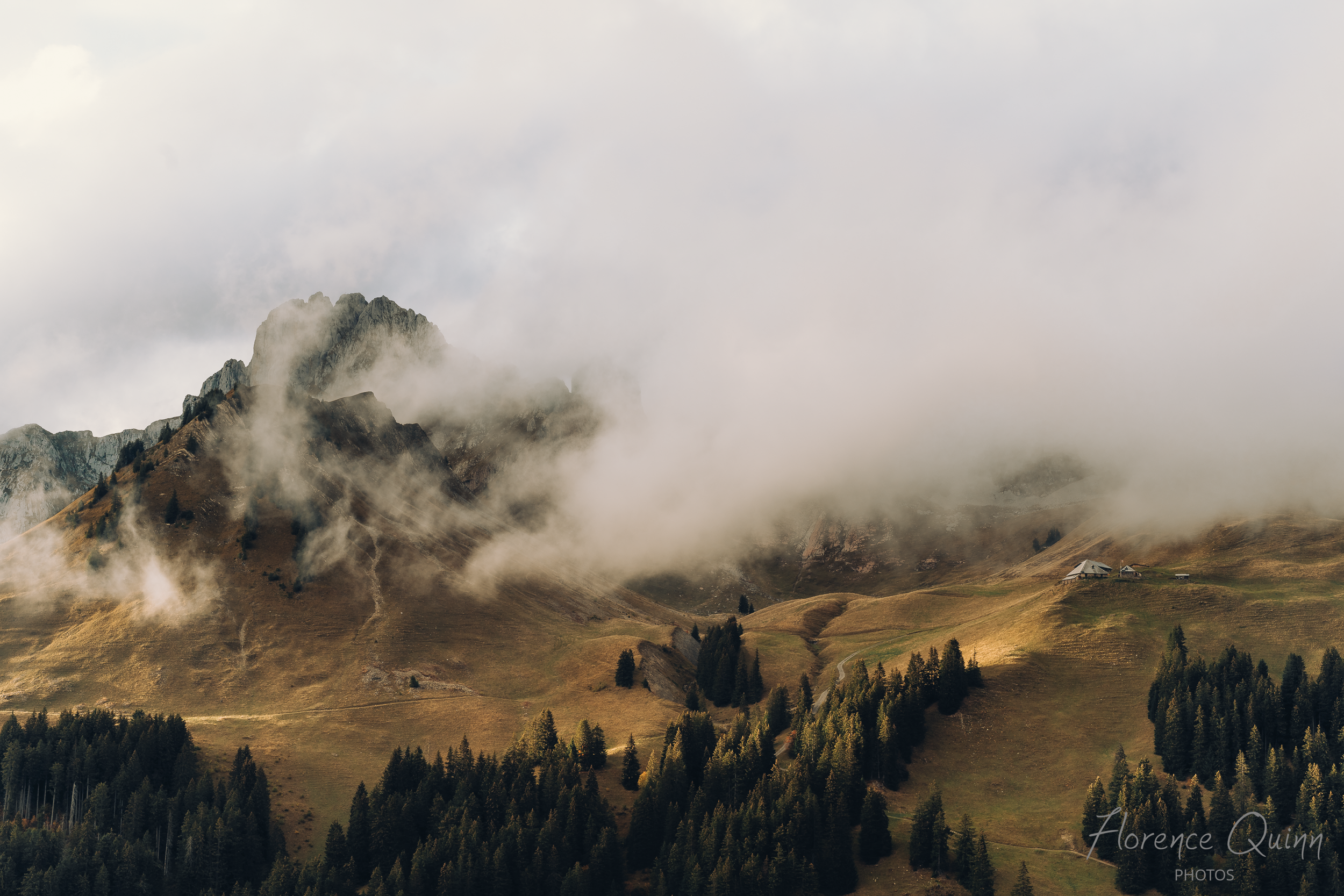 Couleurs dorées sur les Gastlosen