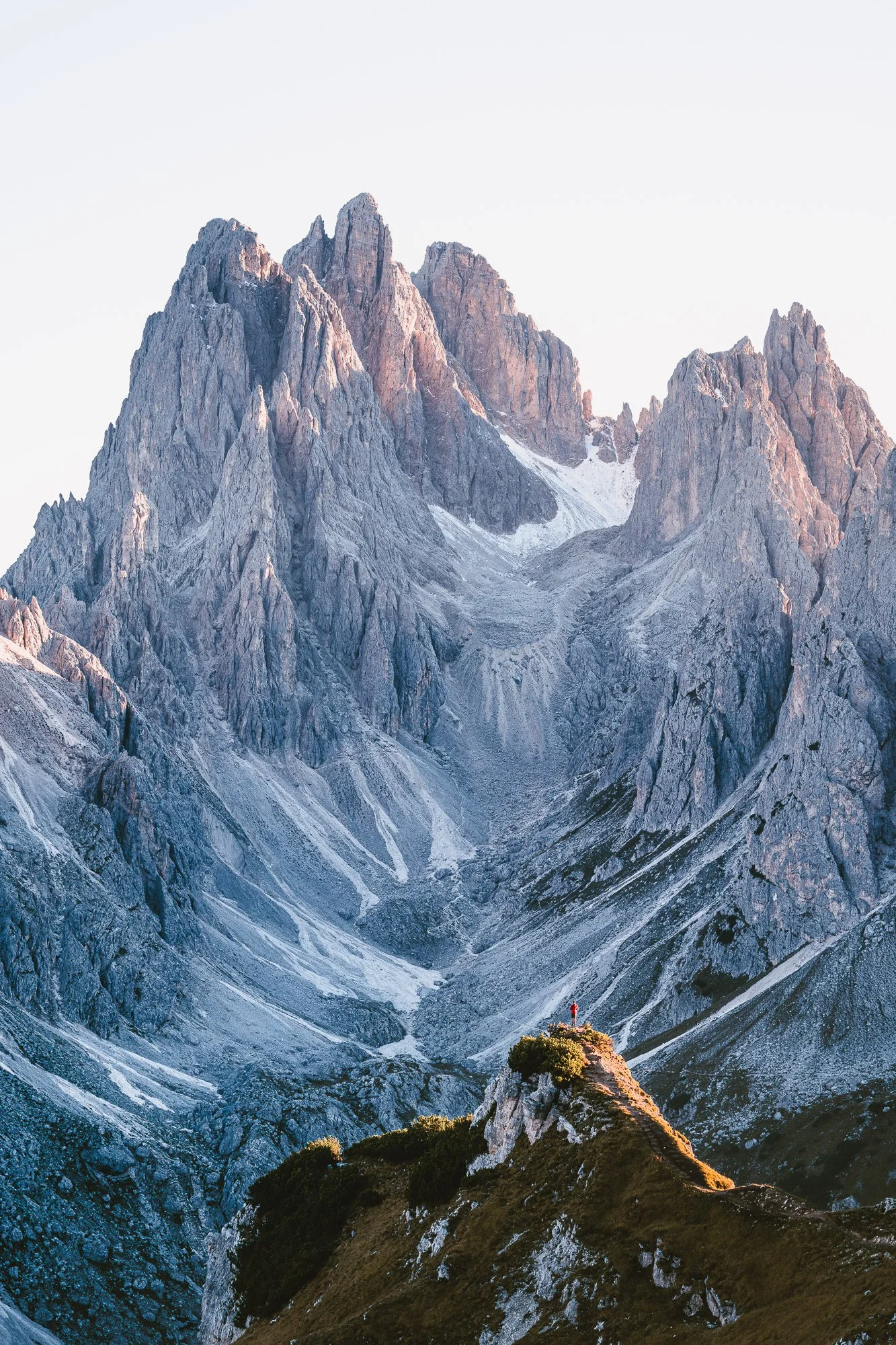 Cadini di Misurina au coucher du soleil