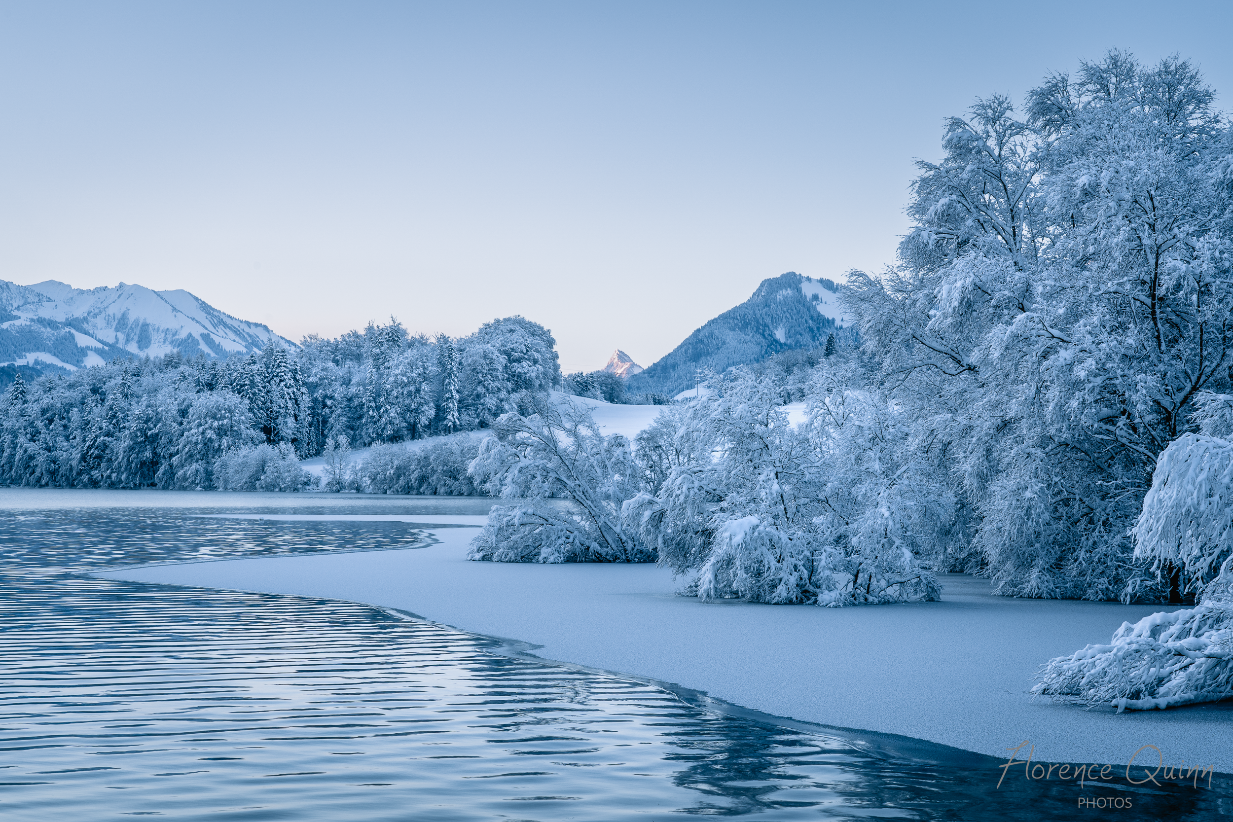 Lac de la Gruyère figé