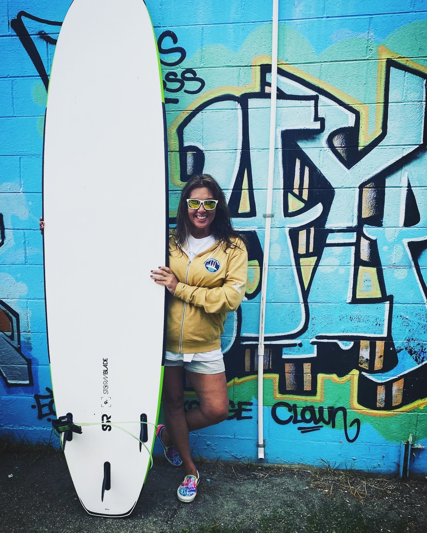 It&rsquo;s never too late to start something new! 🏄🏽&zwj;♀️ I was 50 when I rode my first wave on a surfboard. I had never even imagined surfing until I moved to the West Coast and met Joel. He was so stoked to get me out there. We drove to Santa C