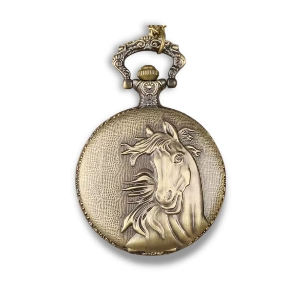 Vintage Horse Pocket Watch – Majestic Stallion Edition — JF 