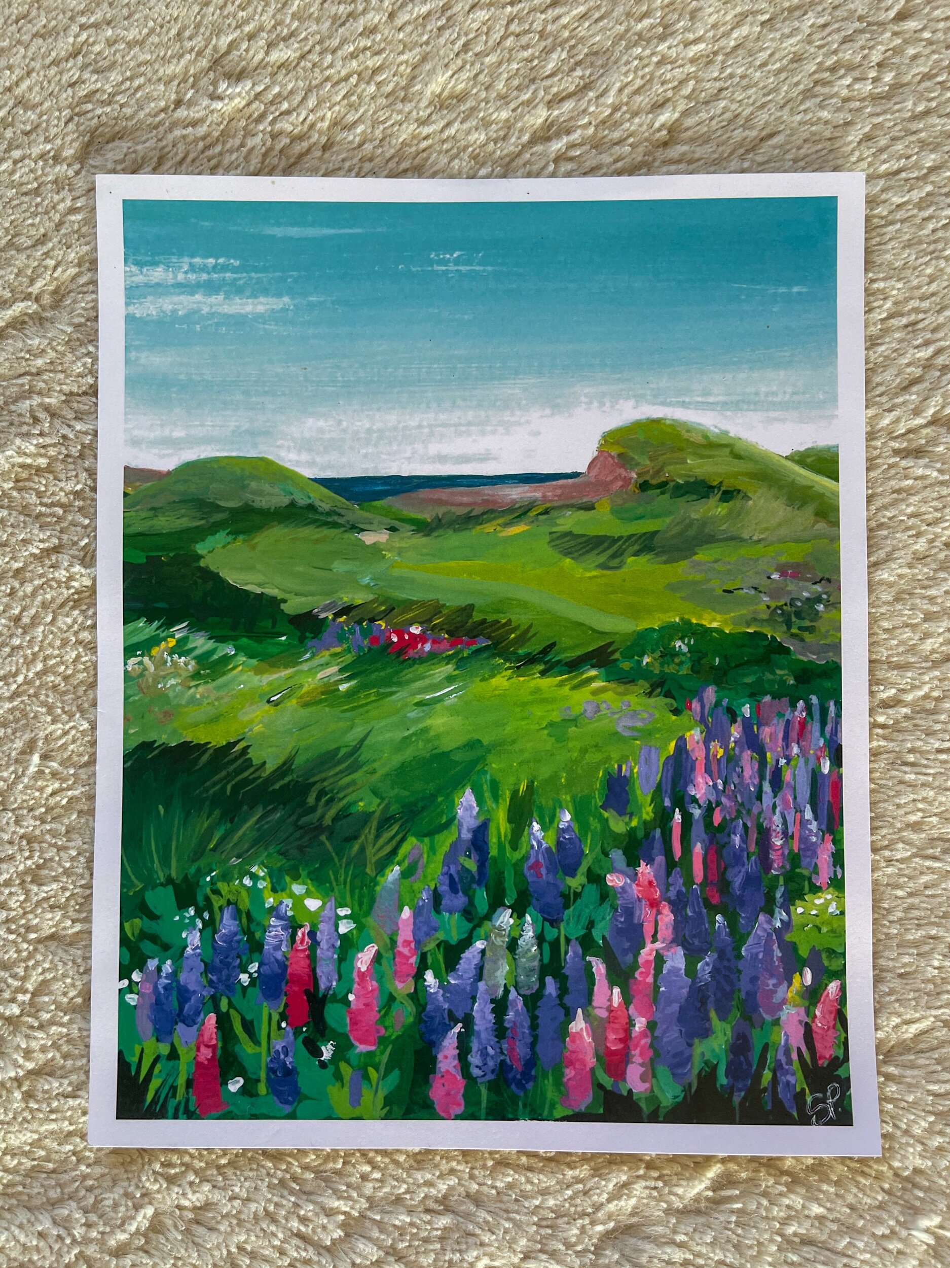 Lupins - prints and cards available