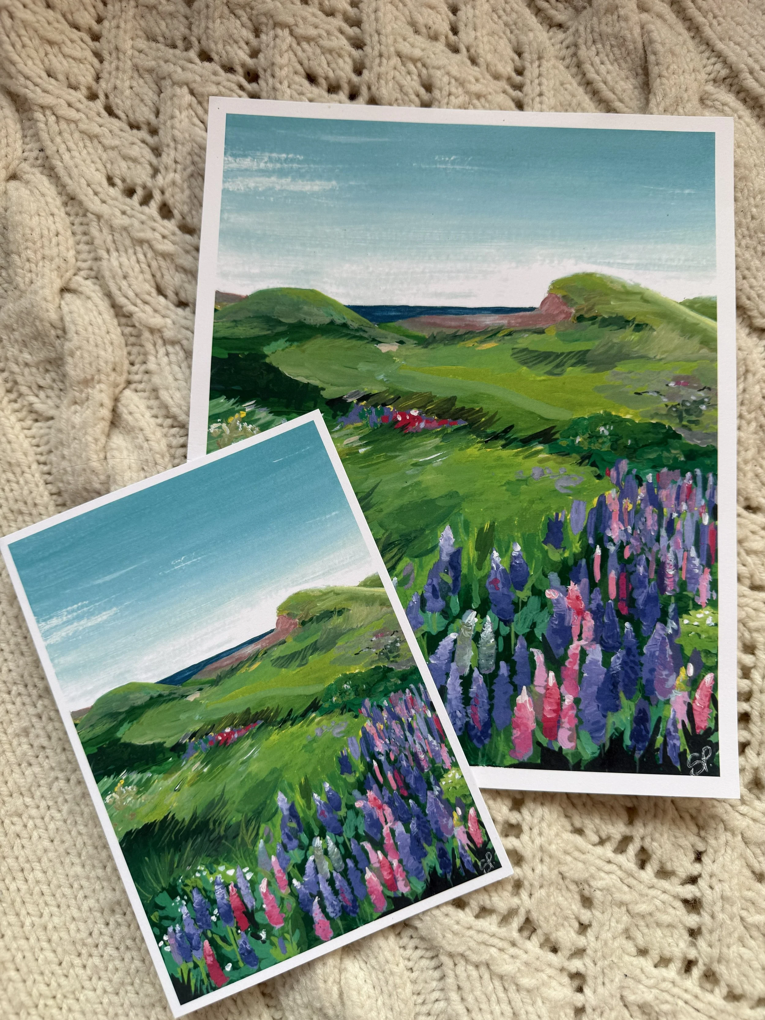 Lupines and Dunes - Print