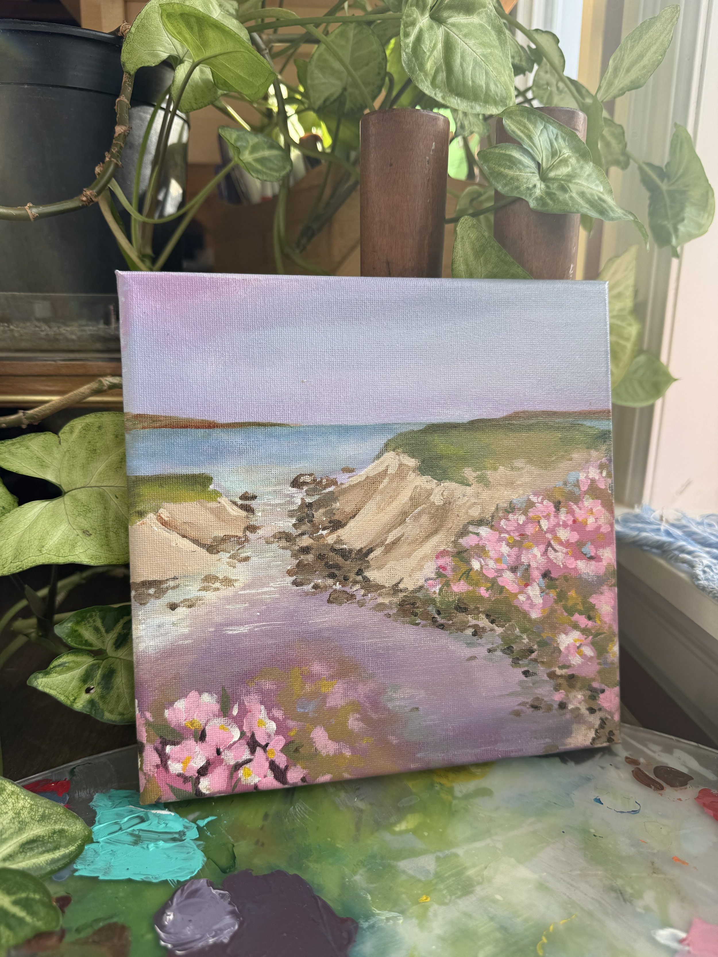 Purple Cove - Acrylic on canvas