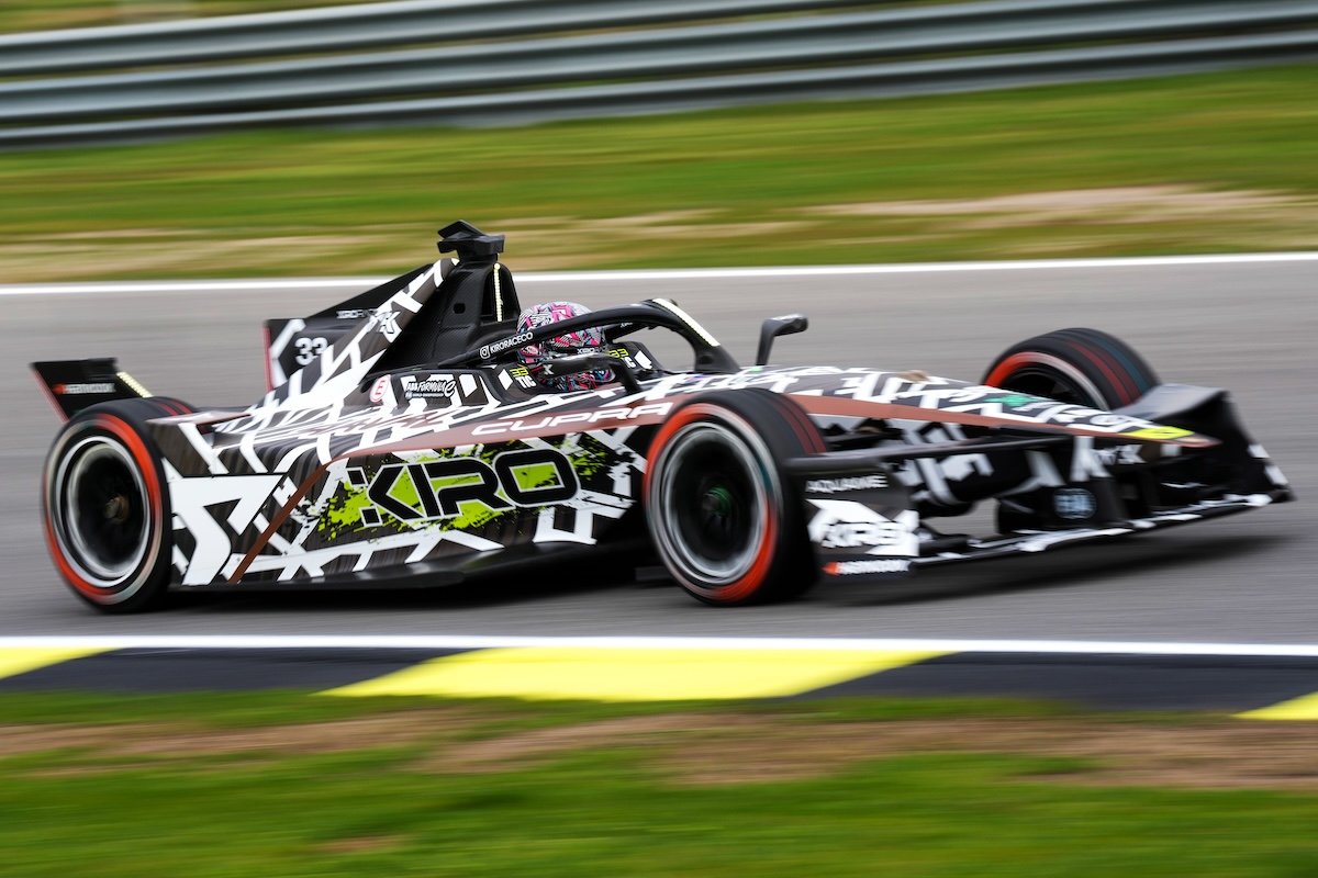 CUPRA KIRO Formula E driver Dan Ticktum on track during the 2026 CUPRA Raval Madrid E-Prix, held at the Circuito del Jarama in Spain