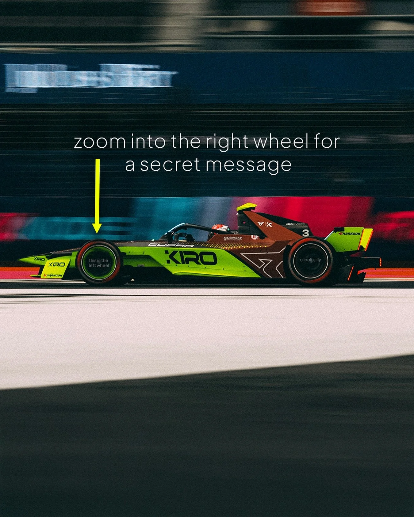 No don’t look here.
#FormulaE #CUPRAKIRO #KiroRaceCo #Motorsport #Racing