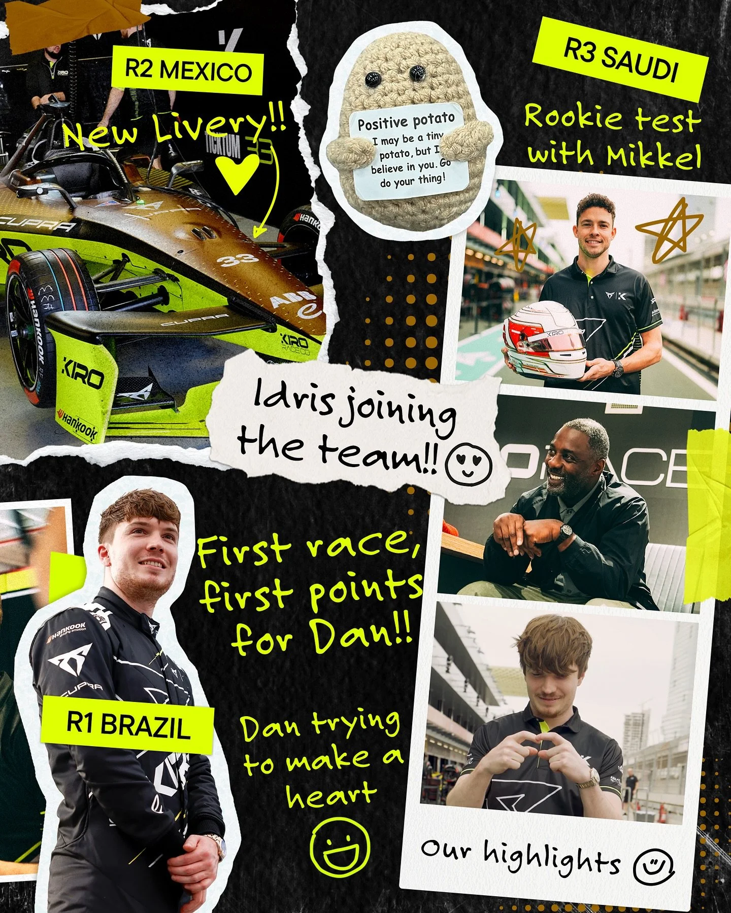 Call it off season therapy - welcome to pt.1 of our S11 scrapbook. ✂️
#FormulaE #CUPRAKIRO #KiroRaceCo #Motorsport #Racing