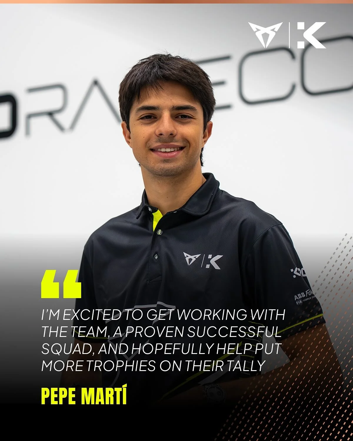 Pepe excited ๐ค Us excited 
#FormulaE #CUPRAKIRO #KiroRaceCo #Motorsport #Racing