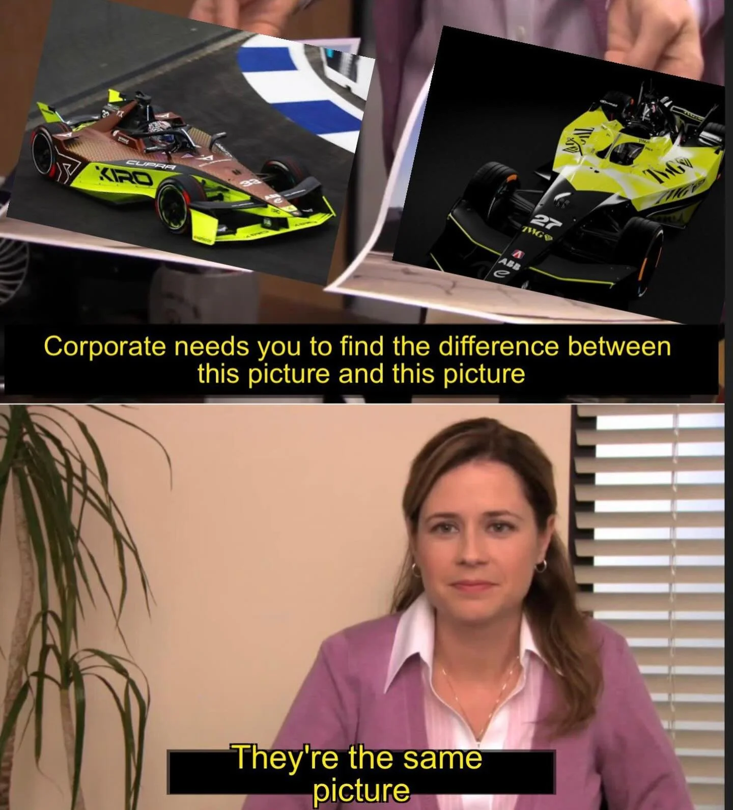 They say imitation is the highest form of flattery @andrettife 😉

#MiamiEPrix #FormulaE #CUPRAKIRO