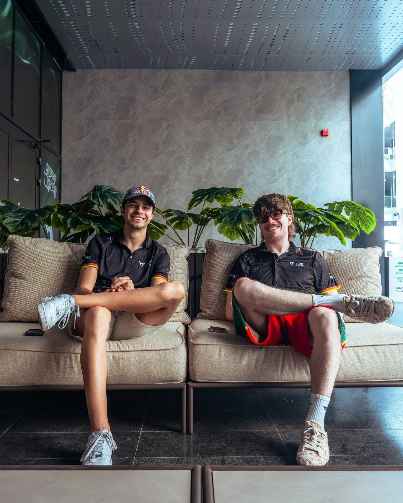 Two guys, one couch and some great potential for a chat show 👀