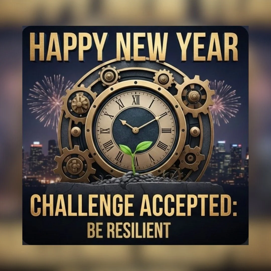 Happy New Year! As we step into 2026 we accept this challenge. Be Resilient. Be resilient in all things. Prepare yourself for all things mind, body, and circumstance. Get to know you. Don&rsquo;t tackle things alone, you are not alone. This is not a 