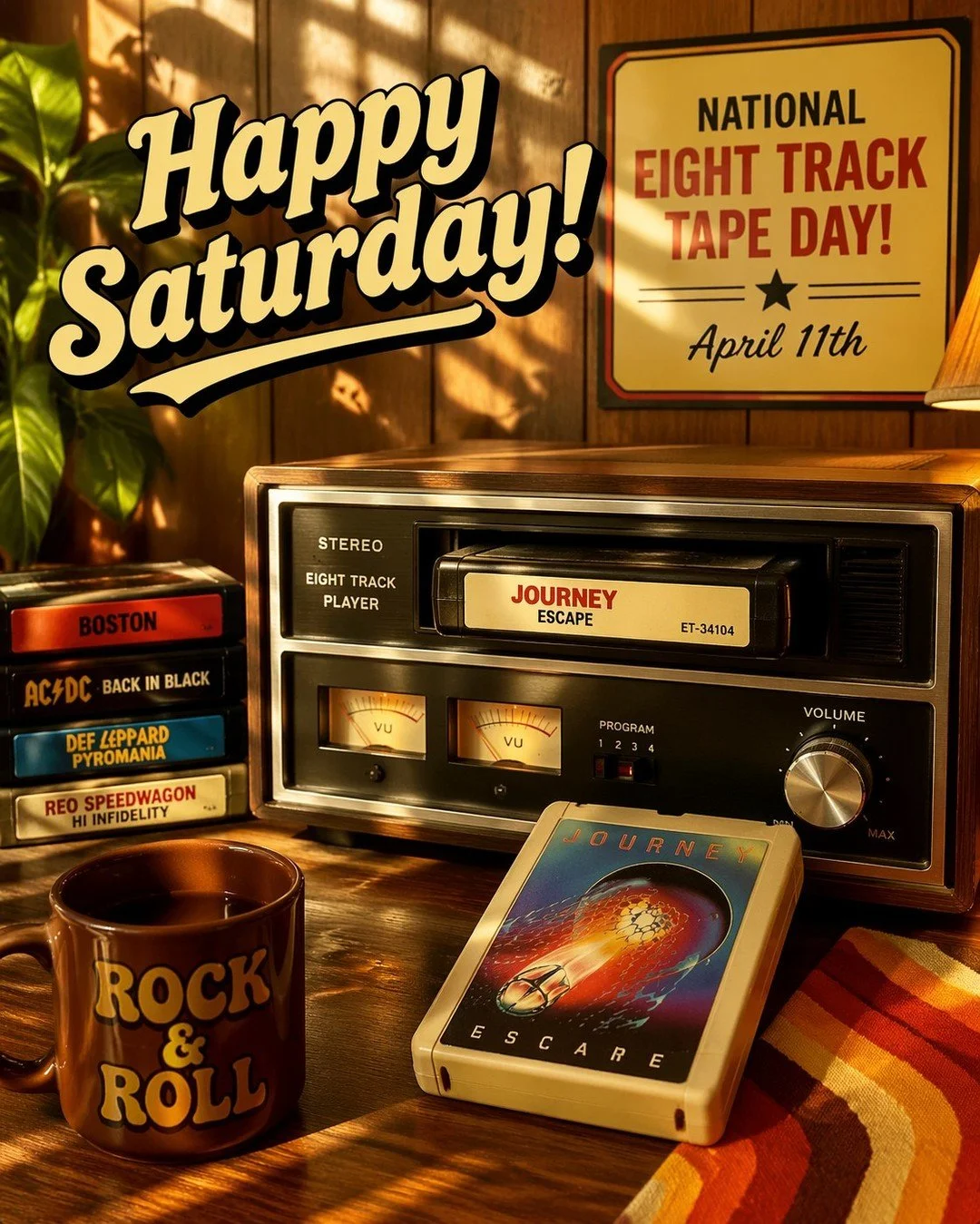 Hope you are having a great weekend. Maybe even kicking it old school! Comment if you had an 8-Track tape player back in the day! #HappySaturday #8TrackTapeDay #AWE #AttitudeofGratitude #TheFamilyResilienceProject #TheFRP #NeverAlone