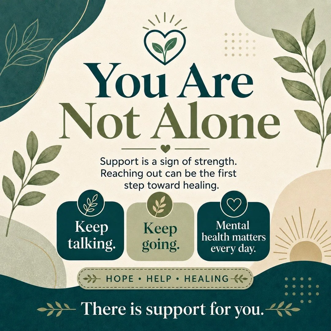 If you know our story you know Never Alone is what brought us together from the very beginning. This may be the last day of Mental Health Awareness Month but let's not end the discussion here. Take care of yourself, check on others, ask for help, and