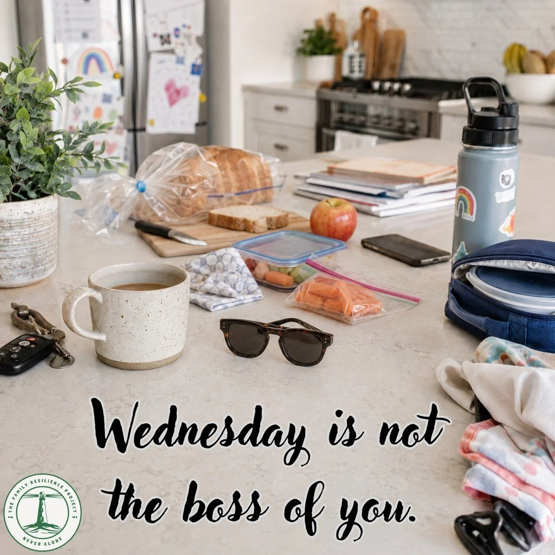 Work is not the only place for organized chaos.
Breathe. Hydrate. Look for the awe.
Wednesday is not the boss of you. 
#MidweekReset #JustBreathe #LookForTheAwe #Resilience #Family #TheFamilyResilienceProject #TheFRP #NeverAlone