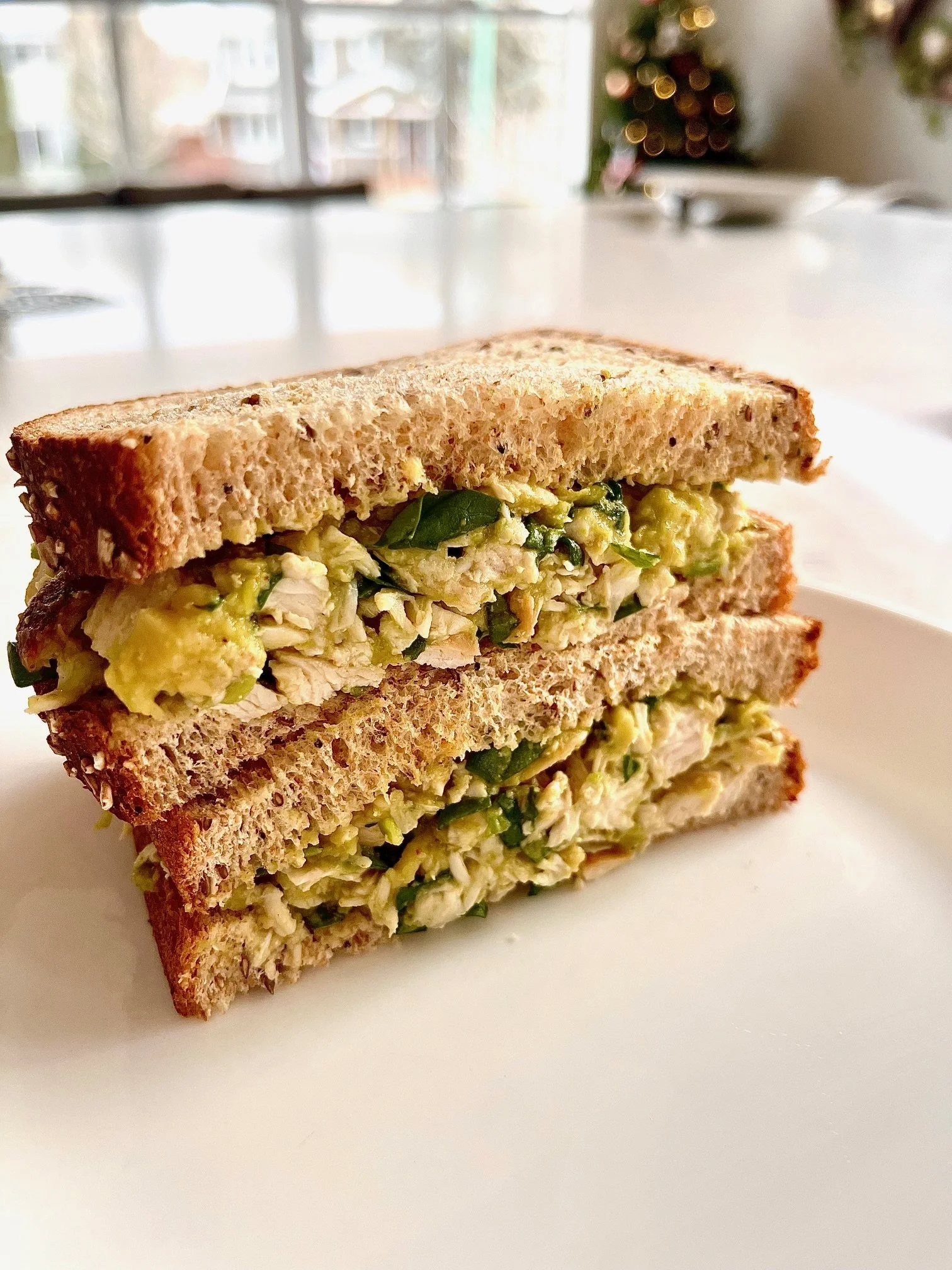 5 Ingredient Avocado Chicken Salad Sandwich