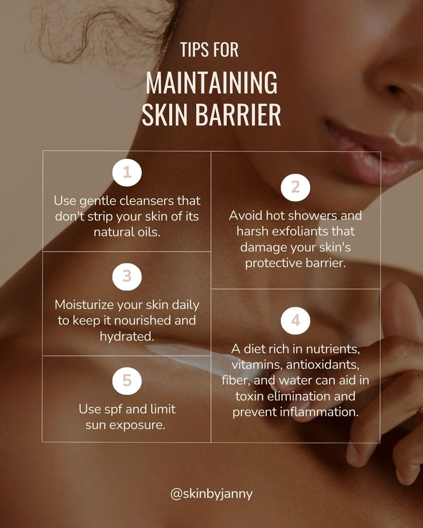 Tips for maintaining a healthy skin barrier ⭐️#skinbyjanny