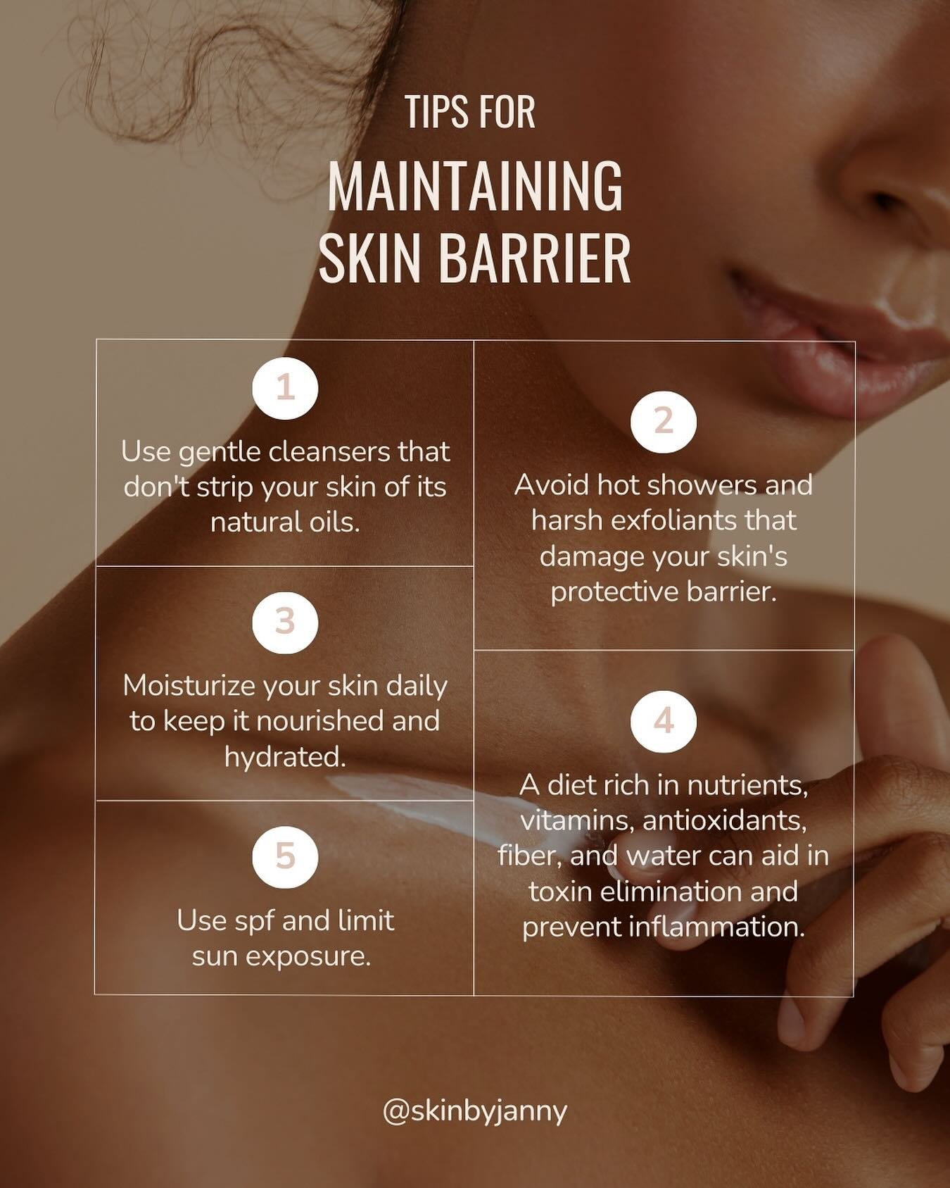 Tips for maintaining a healthy skin barrier ⭐️#skinbyjanny