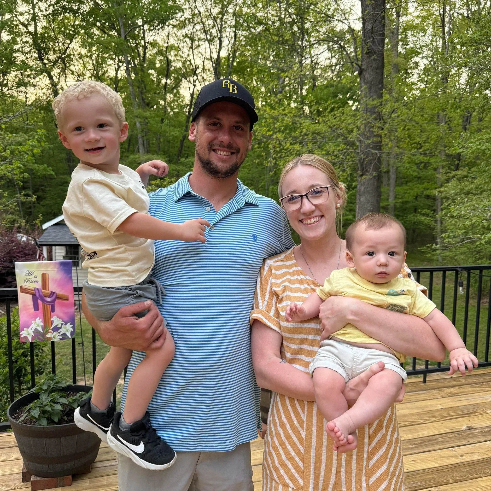 The Sharp Family with their Newest Addition, Everett!