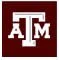 The Texas A&M University logo featuring a maroon A with a white outline and a maroon T with a white outline, separated by a white ampersand on a maroon background.