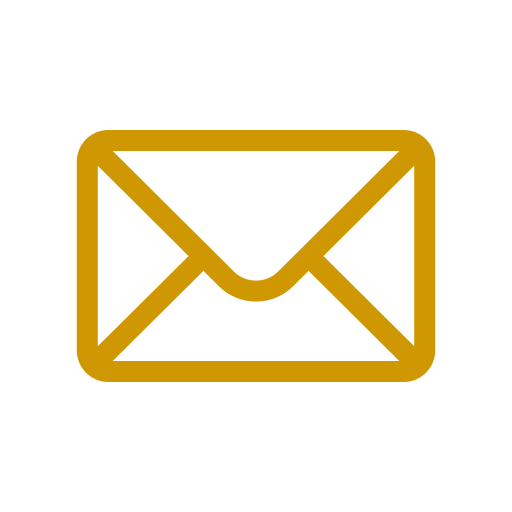 Icon of a gold envelope on a black background.