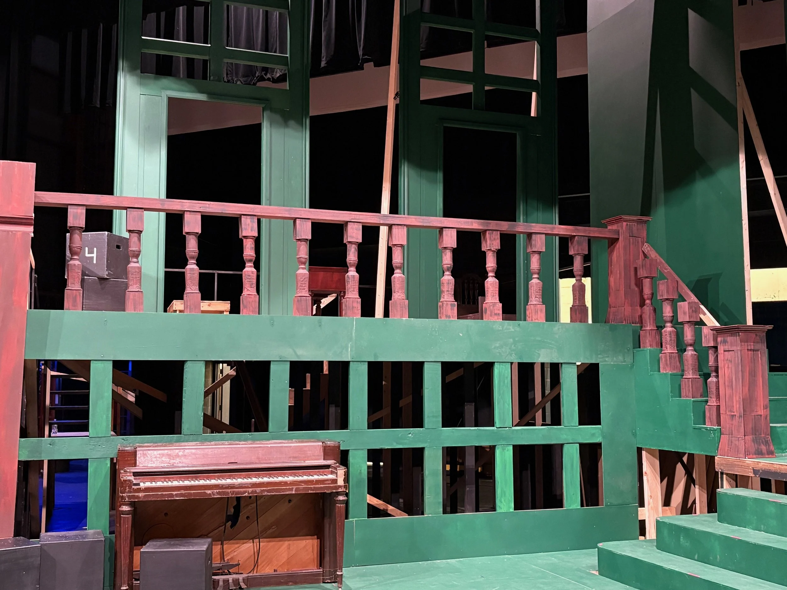 Final painted balusters