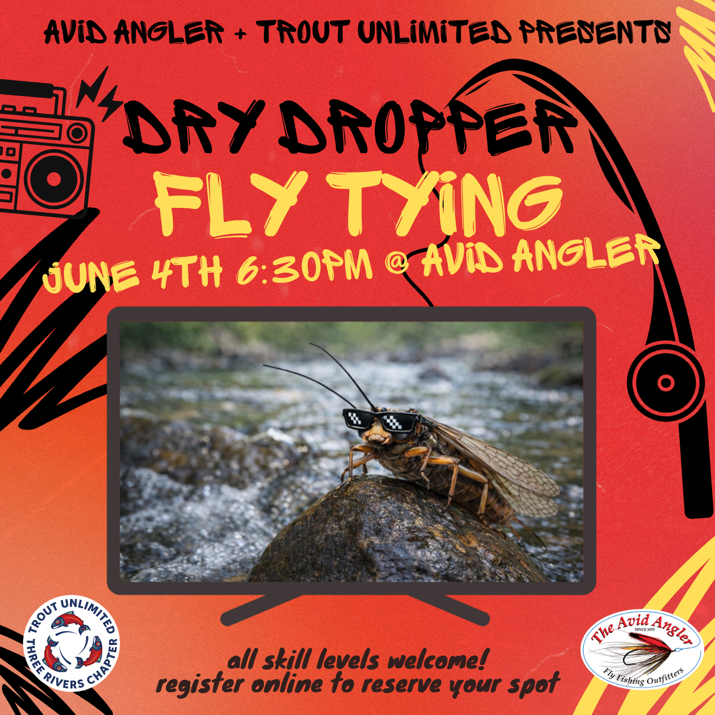 Dry Dropper Fly Tying Night @ Avid Angler