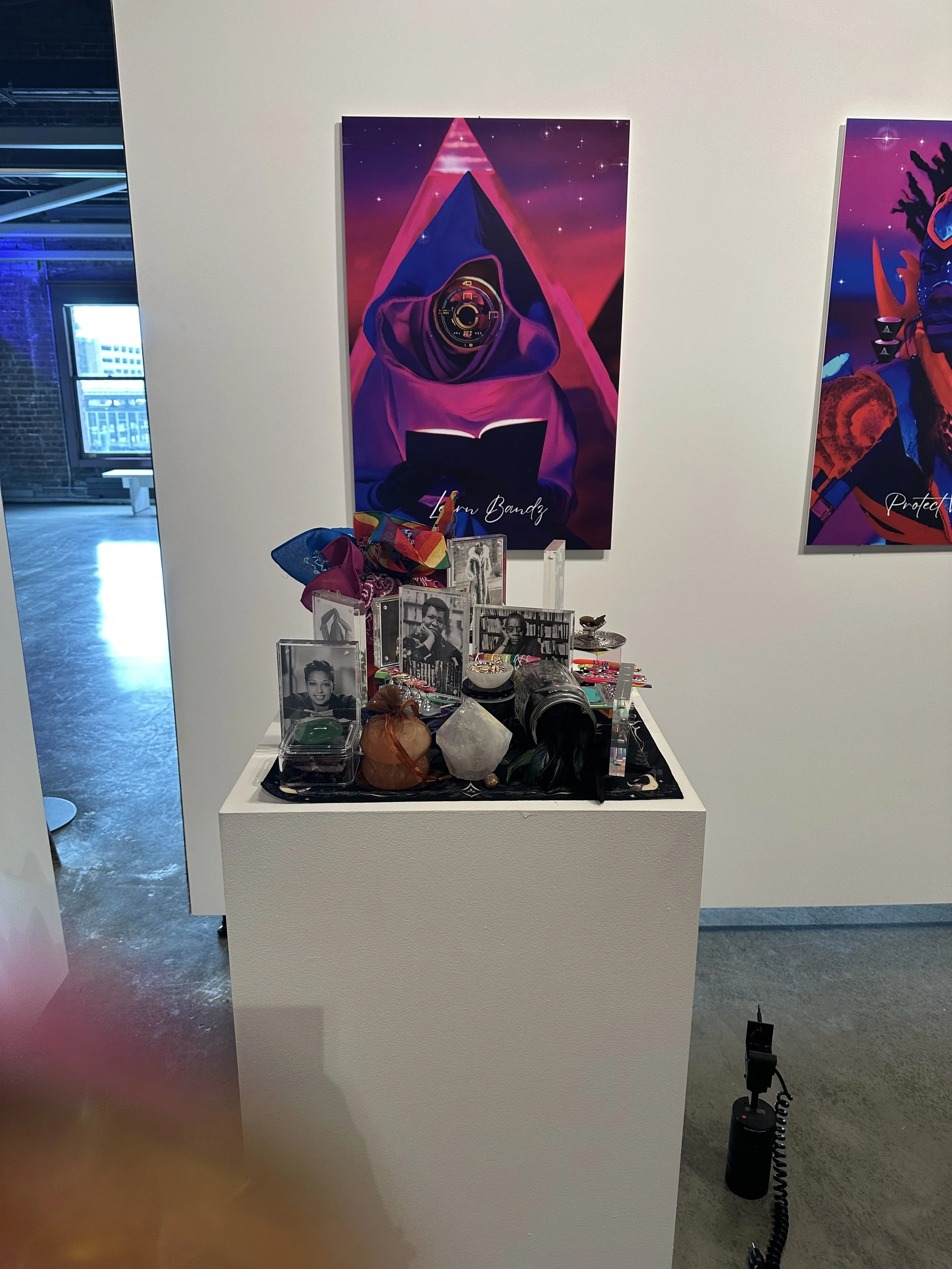 Queer Altar and Print View KSS Set Up.jpg