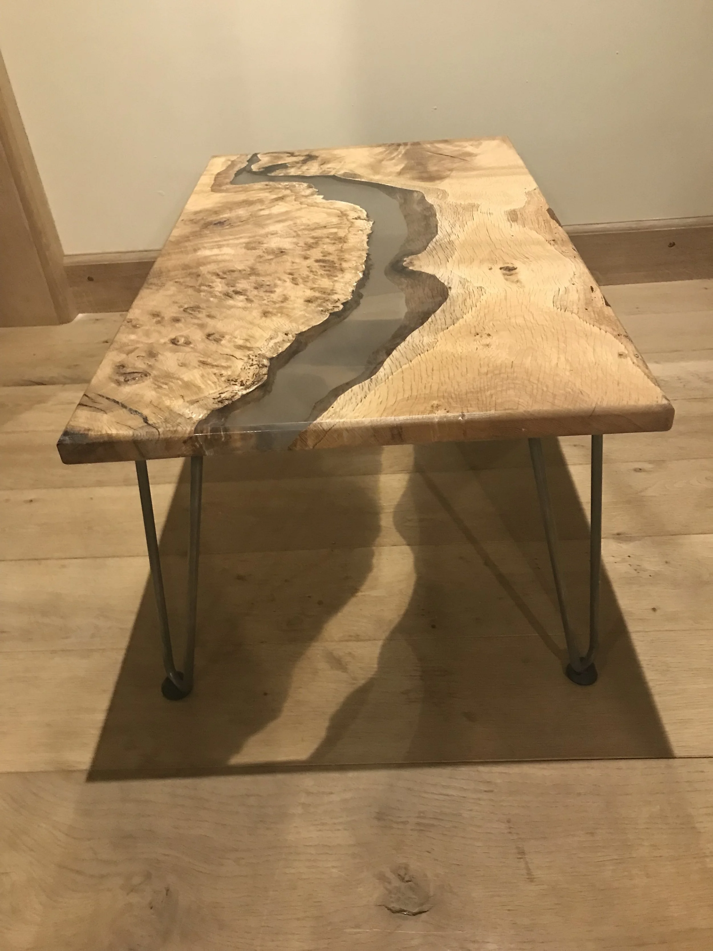 Resin coffee table. From £399
