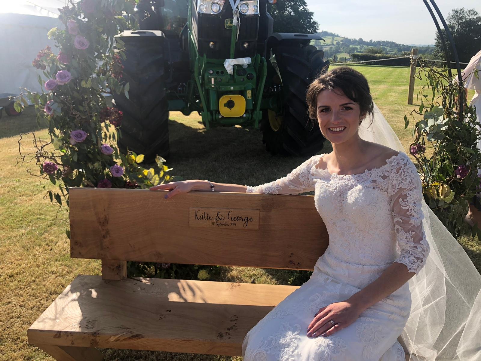 Wedding bench. Contact us