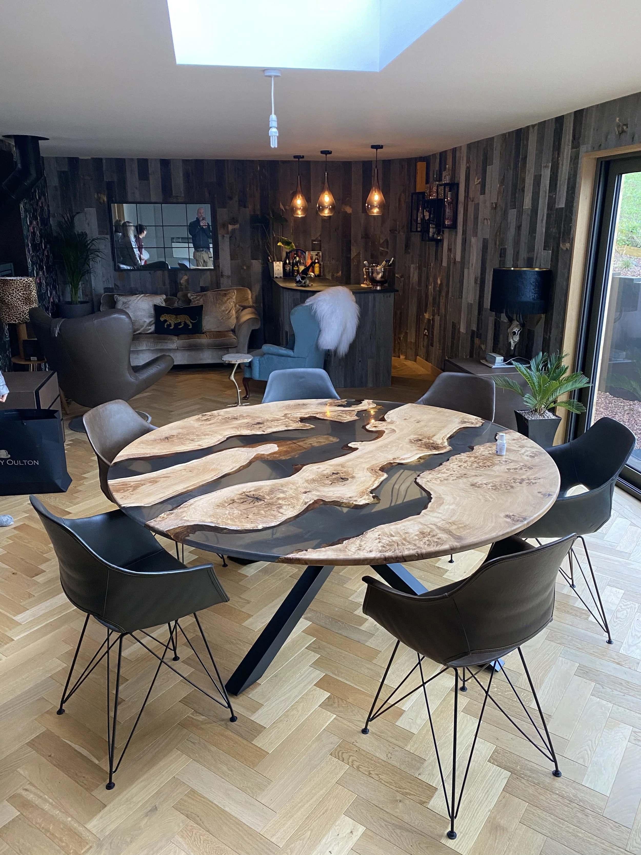 Resin river table POA