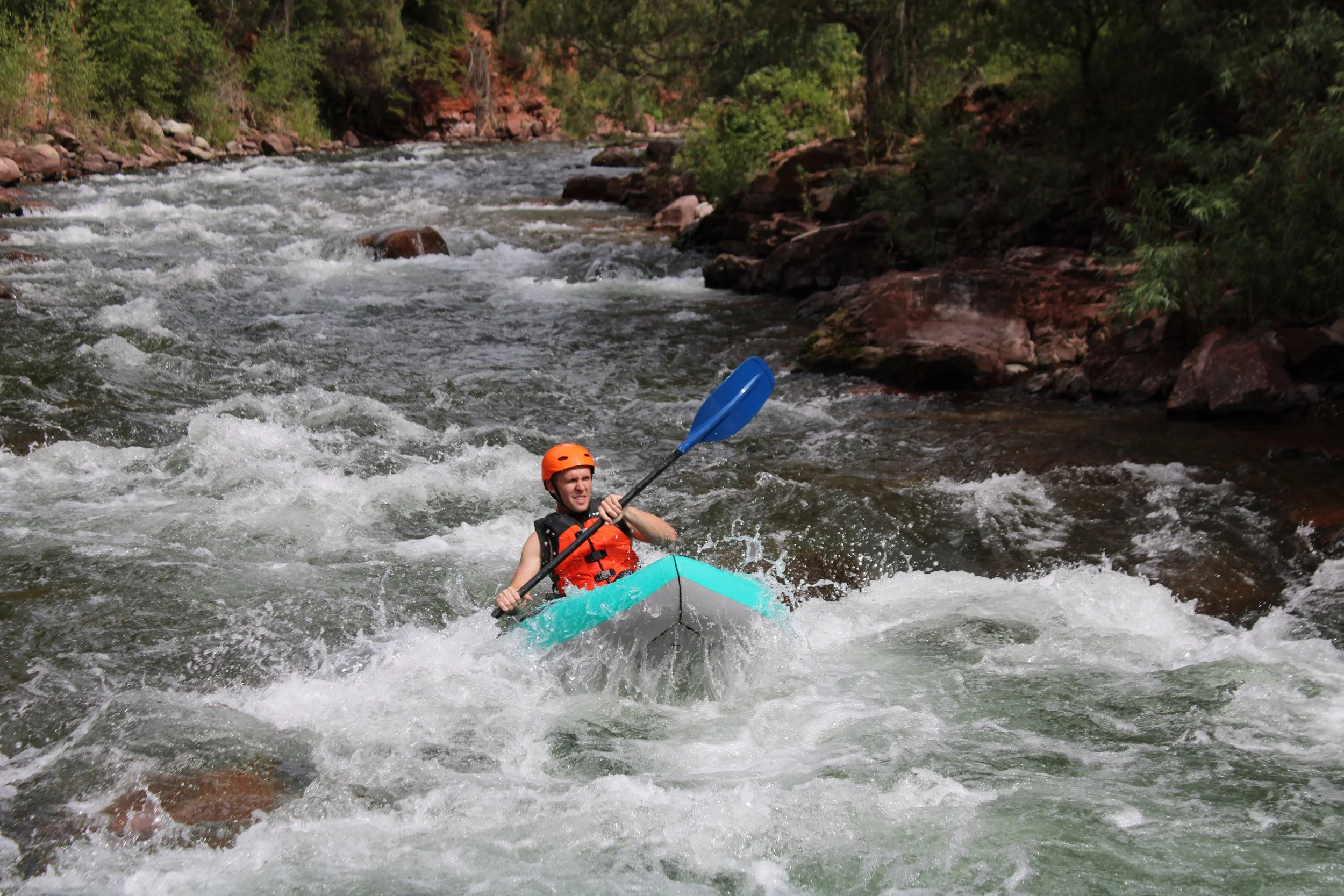 inflatable kayaking in aspen