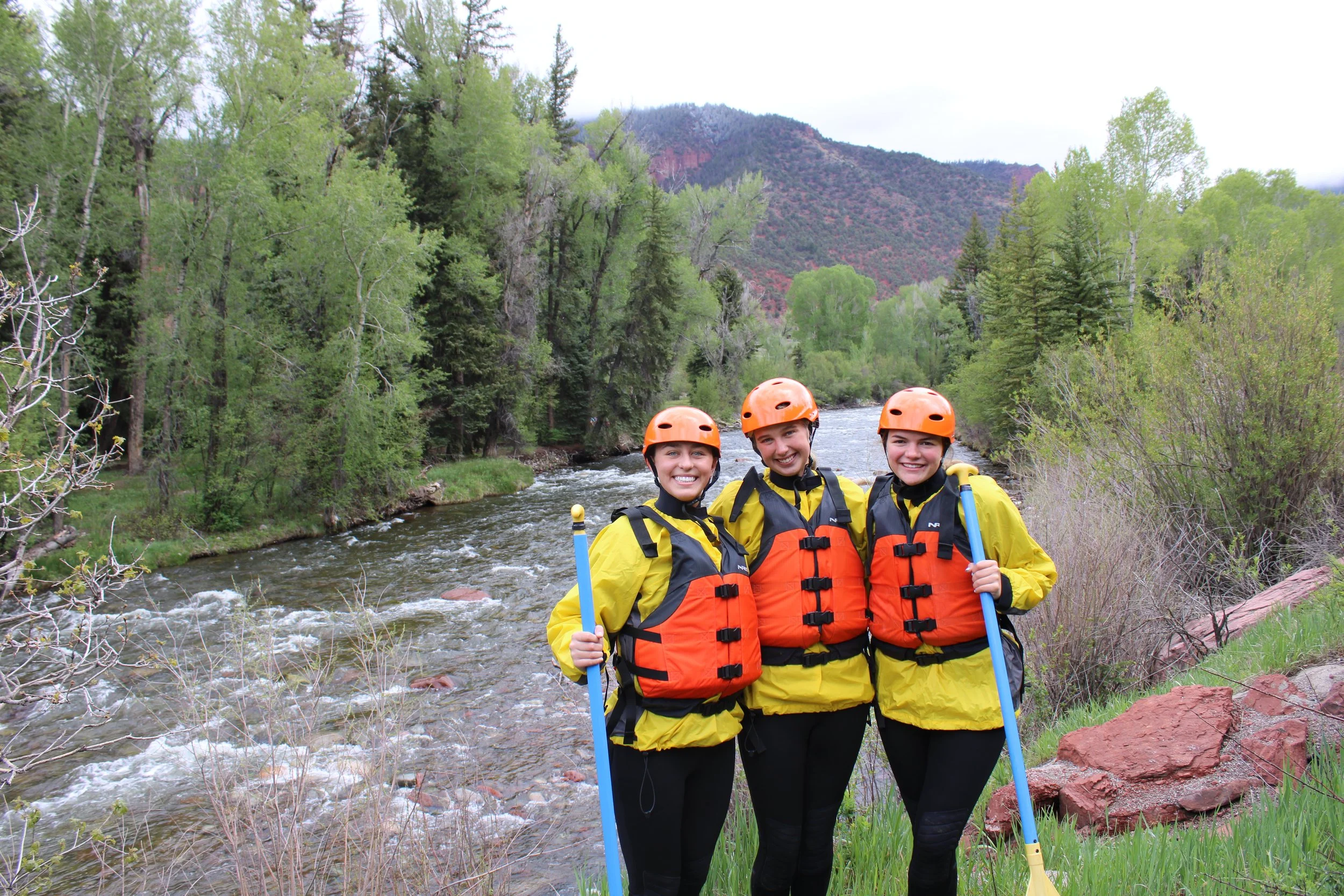 ready to raft in full gear