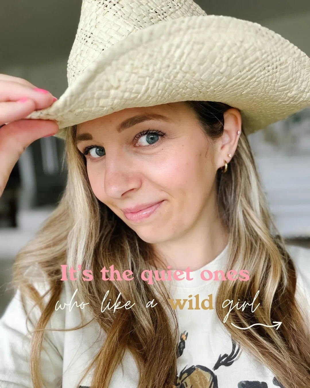 Who needs words when this is the reaction you get to a spur-of-the-moment piercing and a &ldquo;welcome home&rdquo; in a new cowgirl hat for @romanceoutwest. 🤠🔥