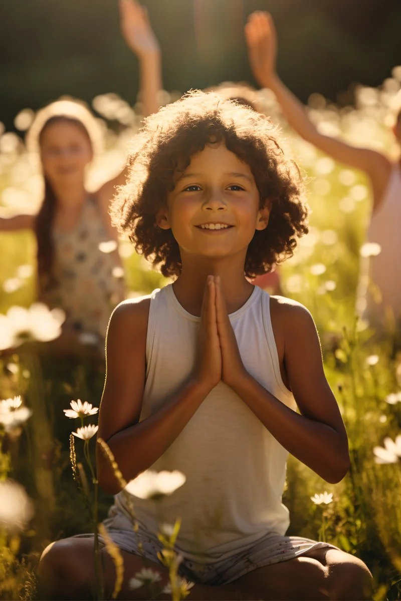 Children Meditating