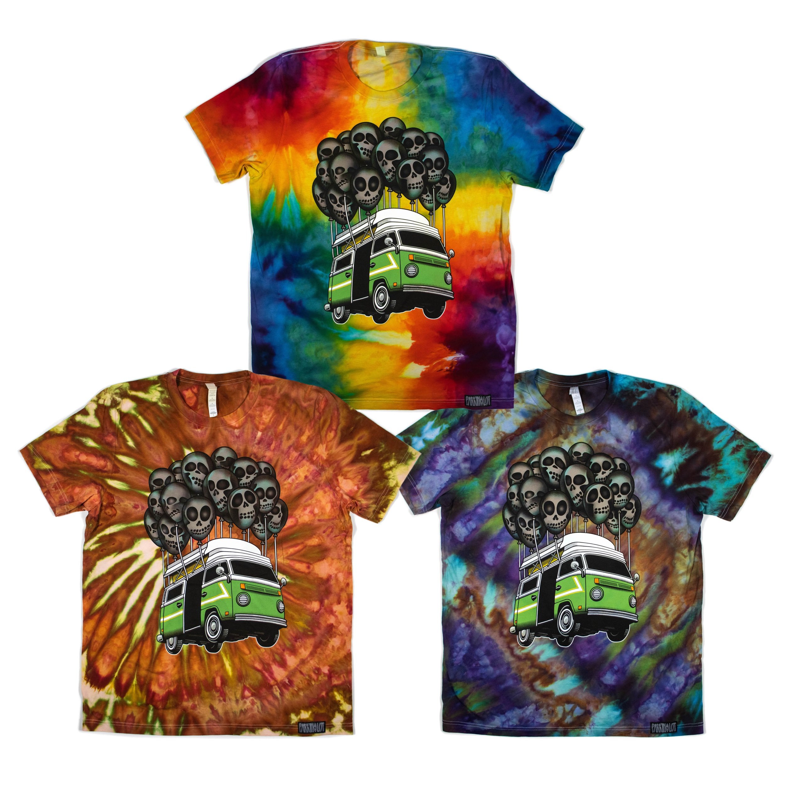 'SNODGRASS FLYING BUS' T-SHIRT {HAND DYED}