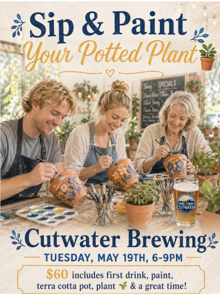 Sip &amp; Paint Your Potted Plant