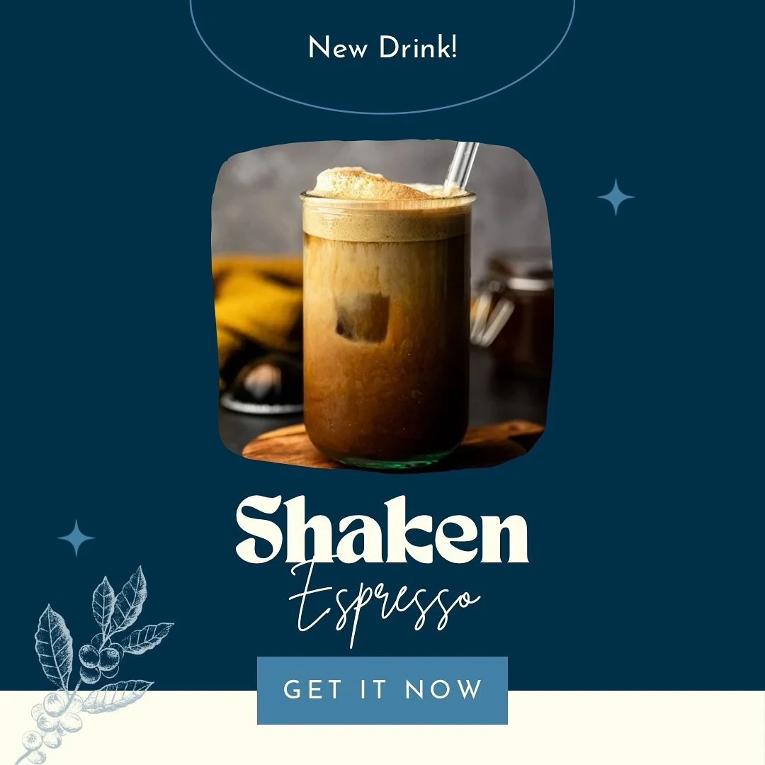 We&rsquo;ve got it folks. We&rsquo;re officially on the bandwagon with a delicious shaken espresso. Comes with brown sugar, cinnamon, milk, and ice 🐋☕️ Drive thru to try or order online with code &ldquo;shakennotstirred&rdquo; for 15% off