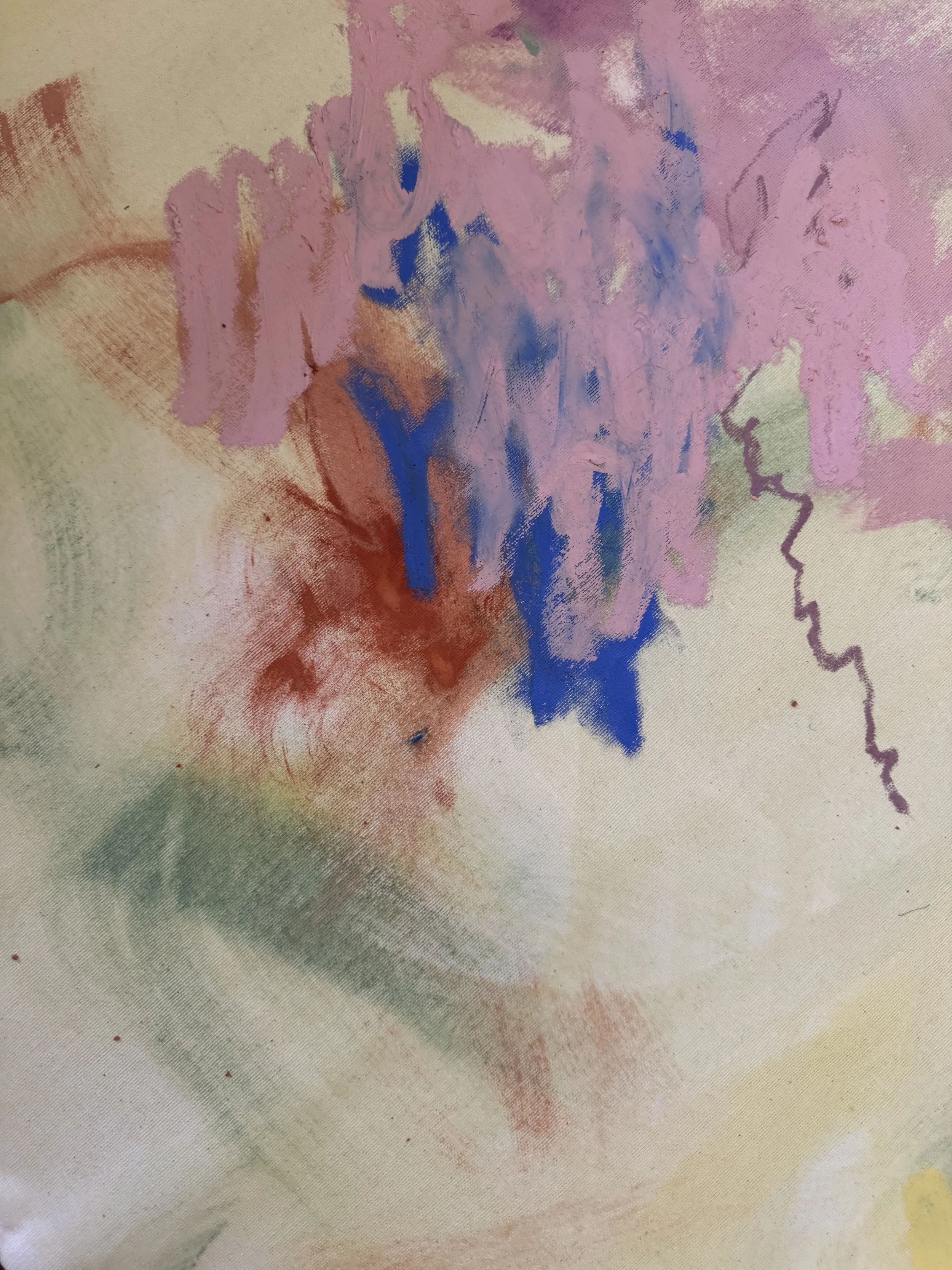 Inspirare II, yellow abstract painting by Margarida Nobre