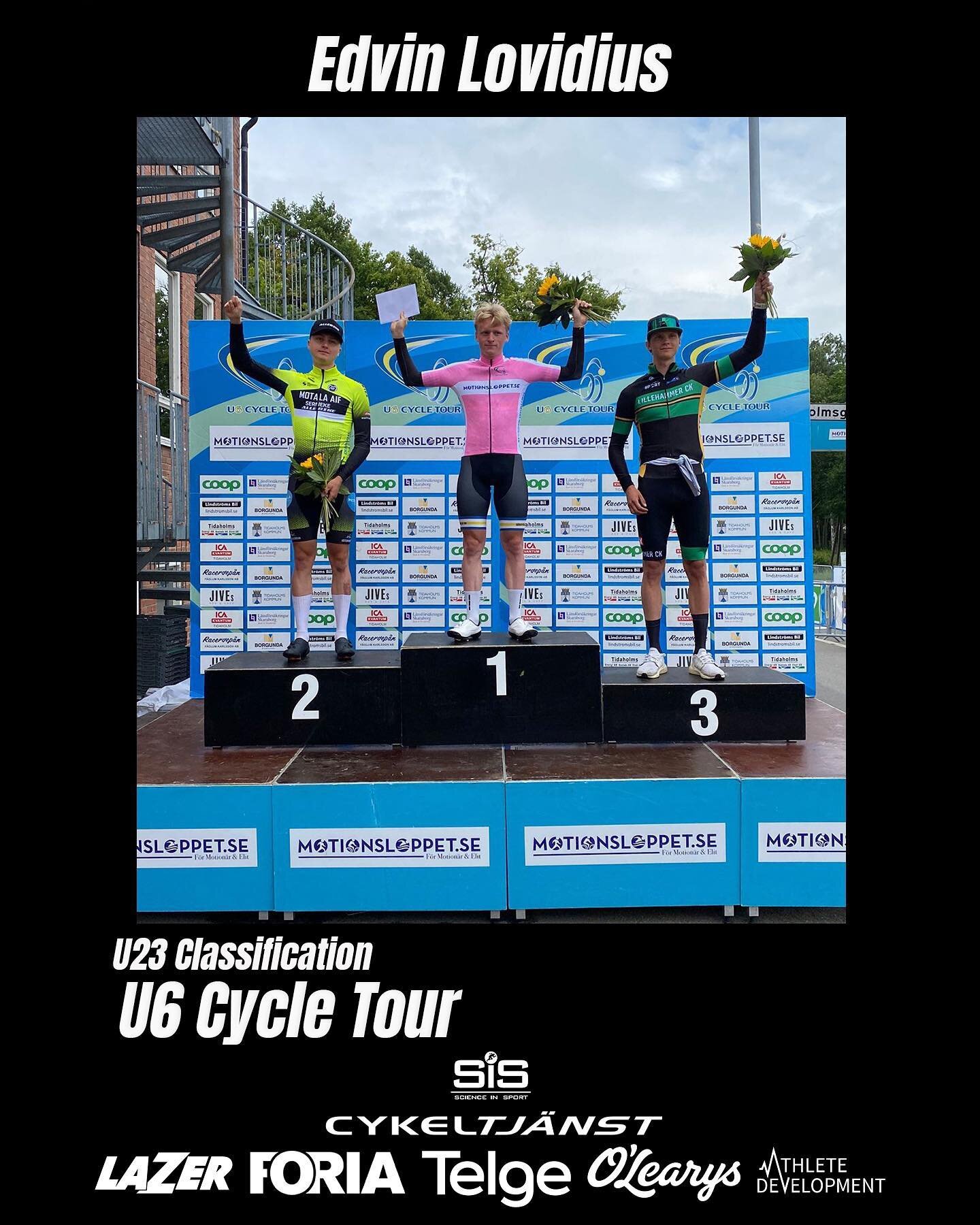 The U23 classification witnessed a thrilling battle between Carl Kagevi and our own Edvin Lovidius! 🌟💪 Edvin secured a narrow victory, winning the U23 classification by a mere 4 seconds ahead of Carl Kagevi. 🥇💨 It was a tightly contested race, hi