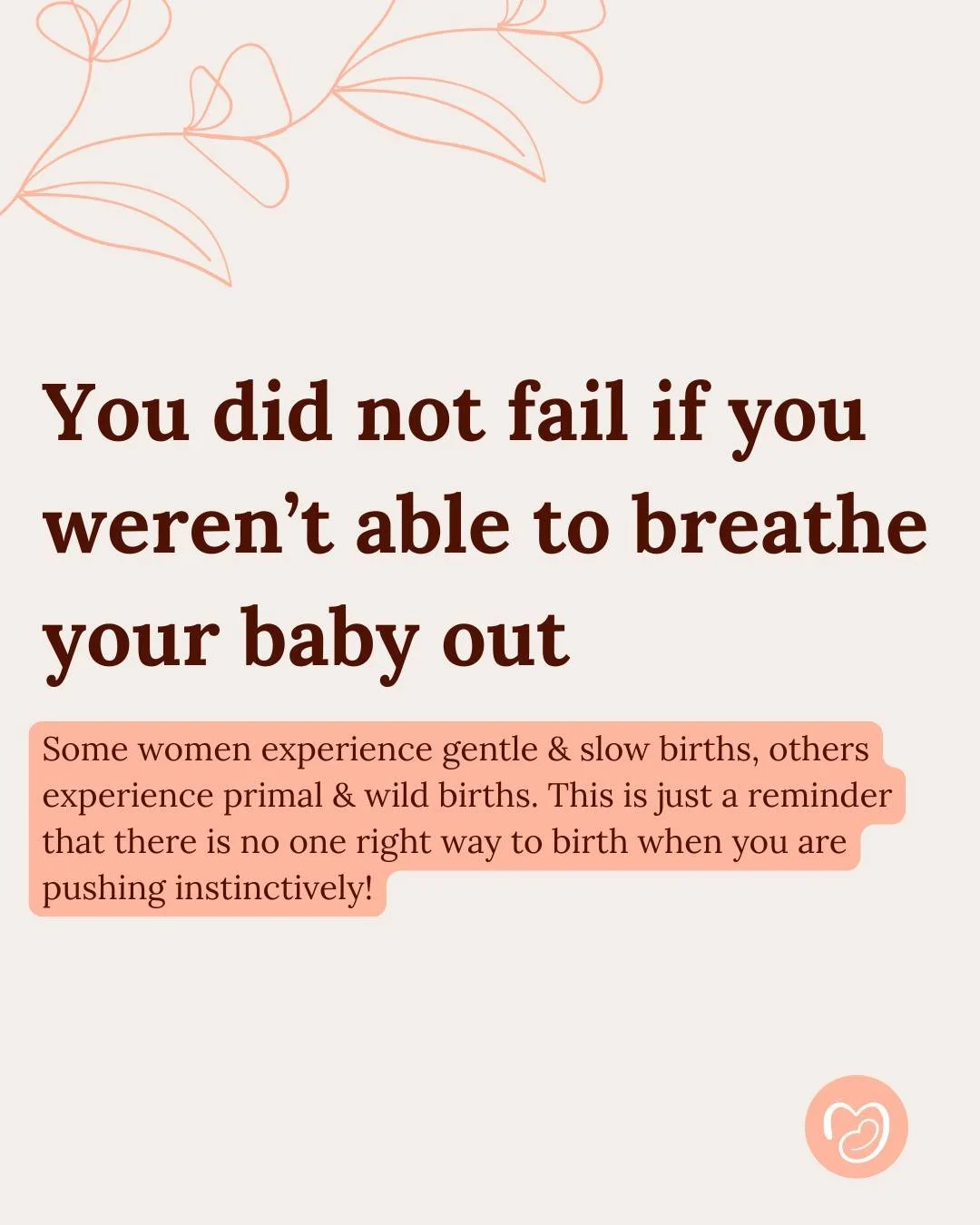 Just a reminder.. some births are gentle, some are wild, and none of them are wrong. 

This is also why we encourage parents to watch many different types of births and listen to different birth stories (if it serves them of course). It&rsquo;s impor