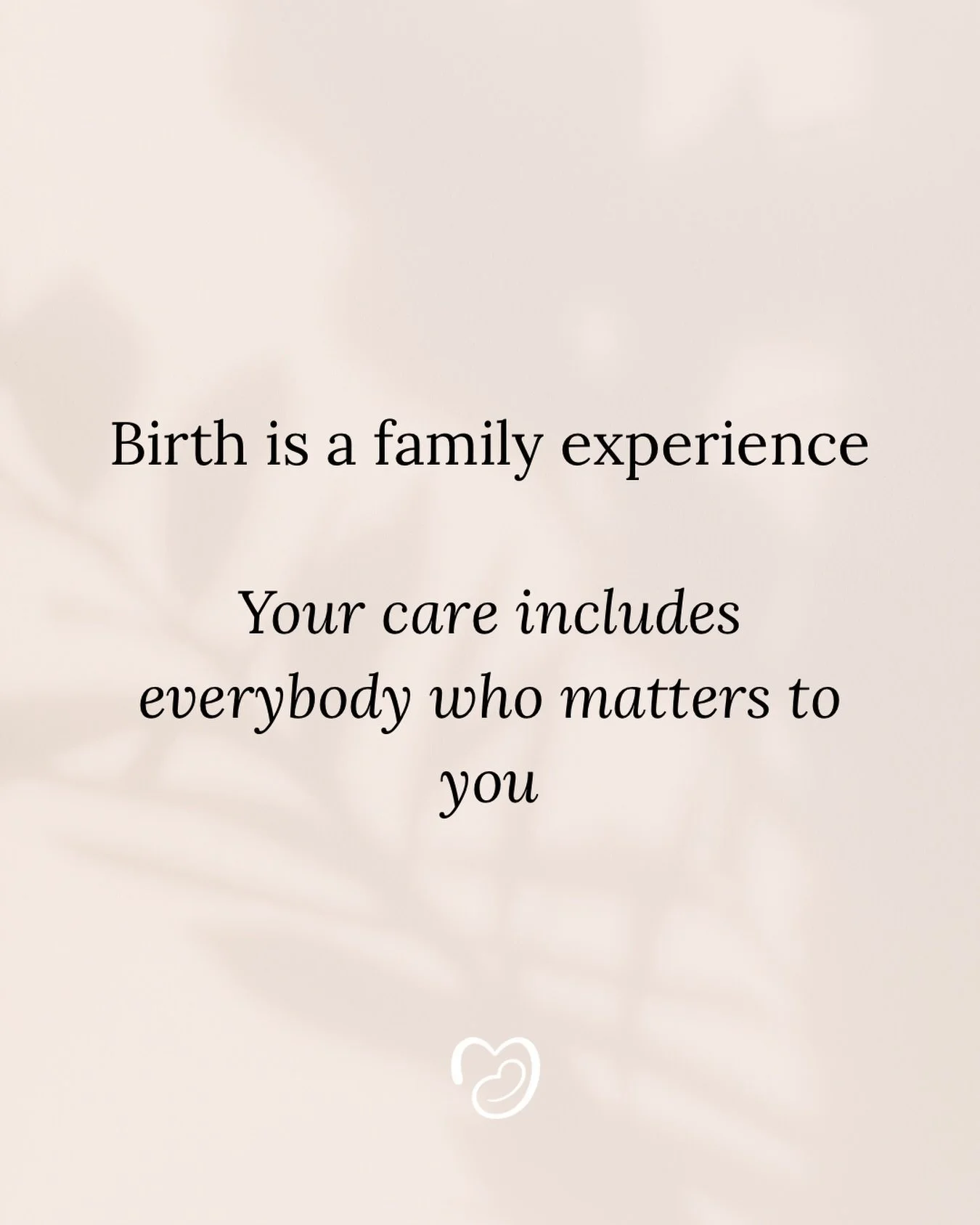 Birth is a family event. Your partner, your support people, the people who love you, they&rsquo;re not just bystanders. At MAMA, we invite you to bring anybody important to you into your appointments if you choose to &amp; ensure that their questions
