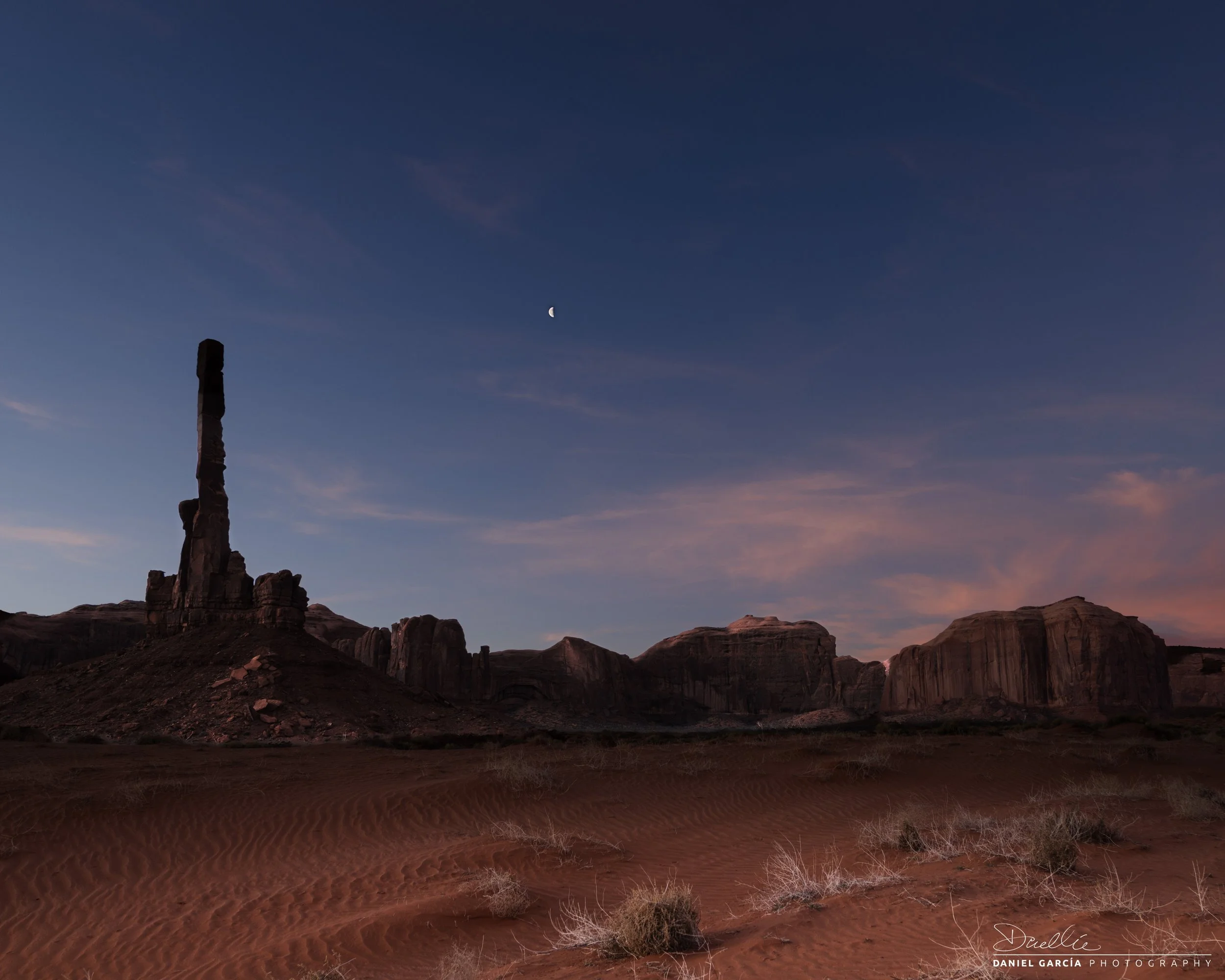 Moonrise Over Totem Pole