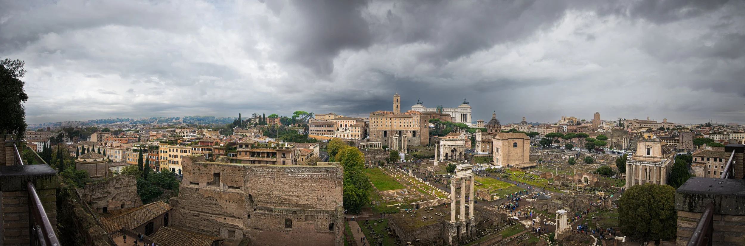 Overlooking the Roman Forum
