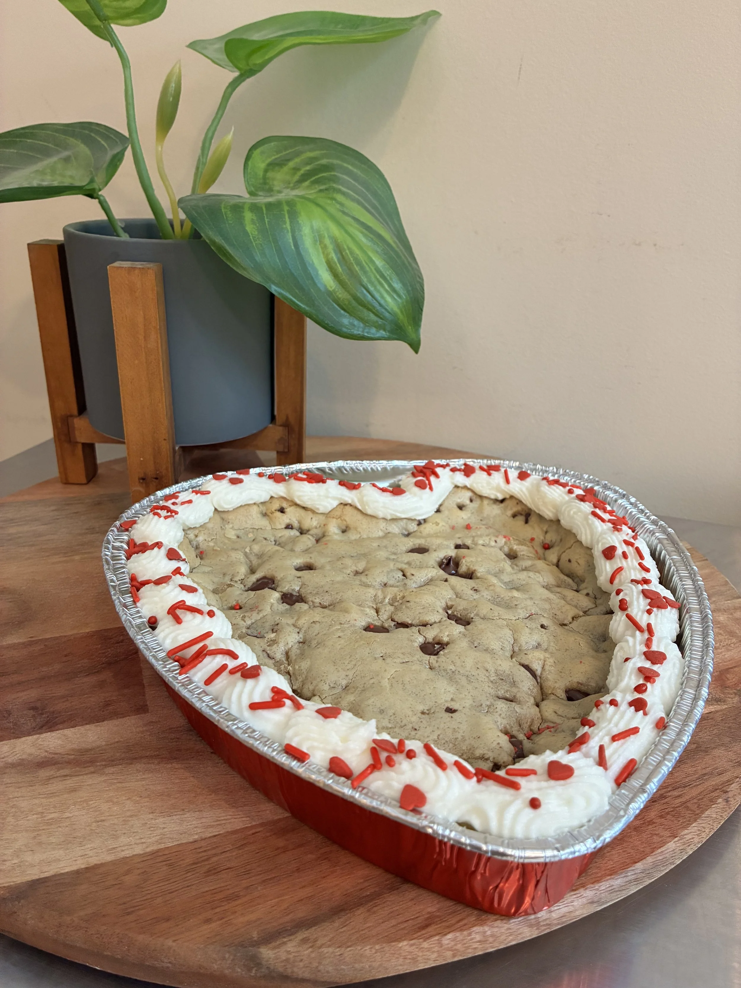 Heart-Shaped Cookie Cake