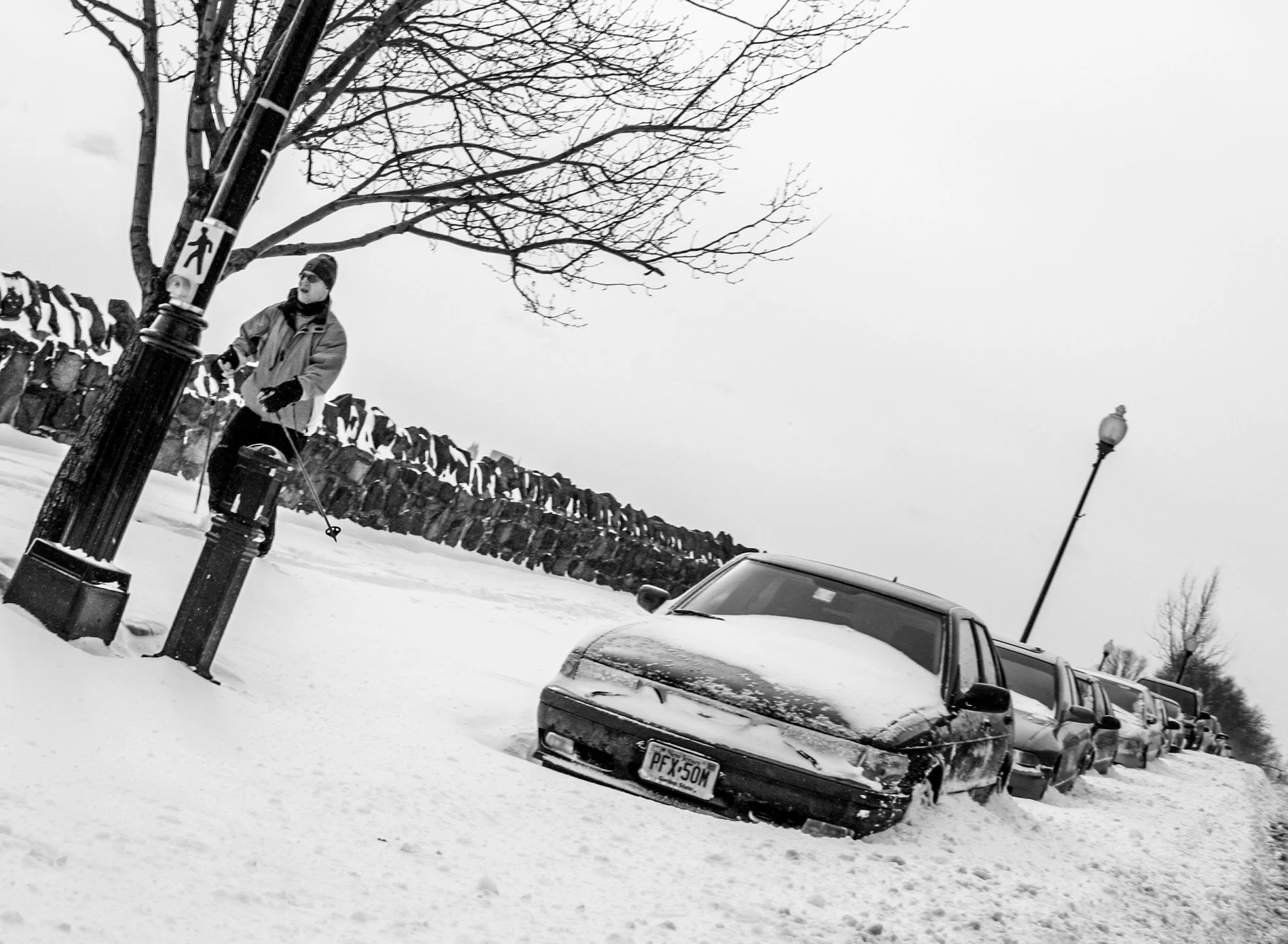 Dusting off a photo from the archives! Dude skiing in my neighborhood from 2005.

#photography #canon10d #canonphotography #shotoncanon 
#blackandwhite #blackandwhitephotography #nj #newjersey #skiing