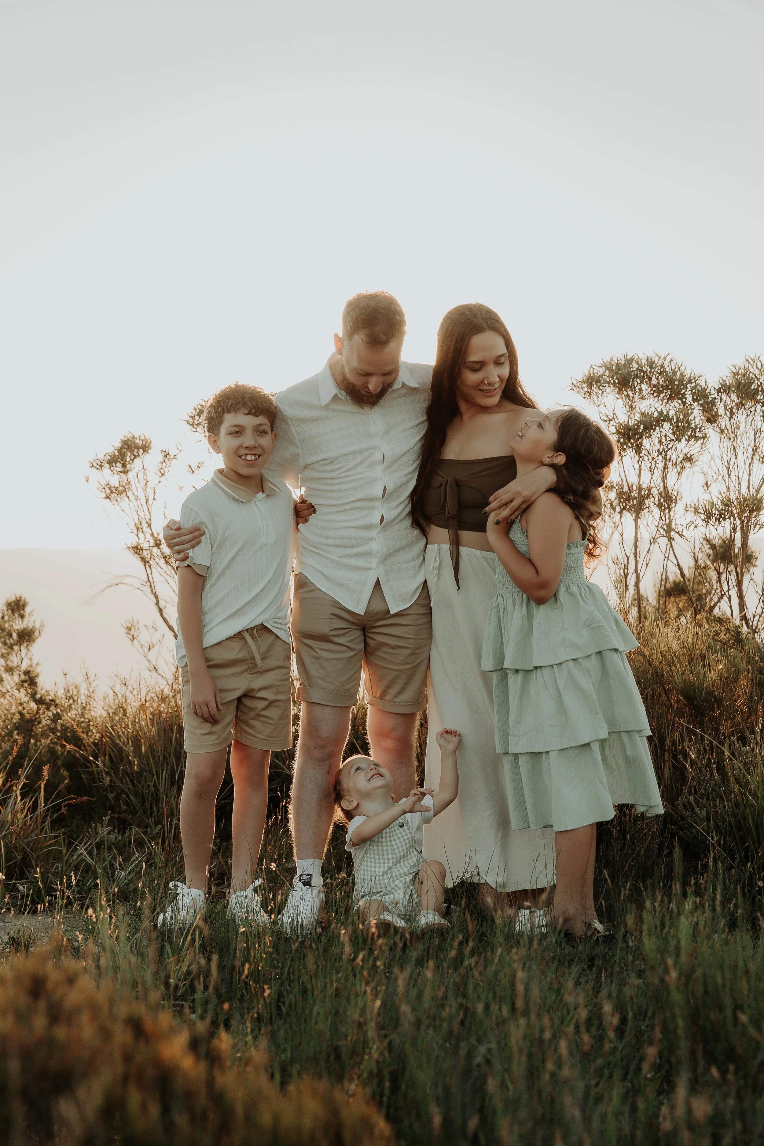 Photography by Alexia sunset family session