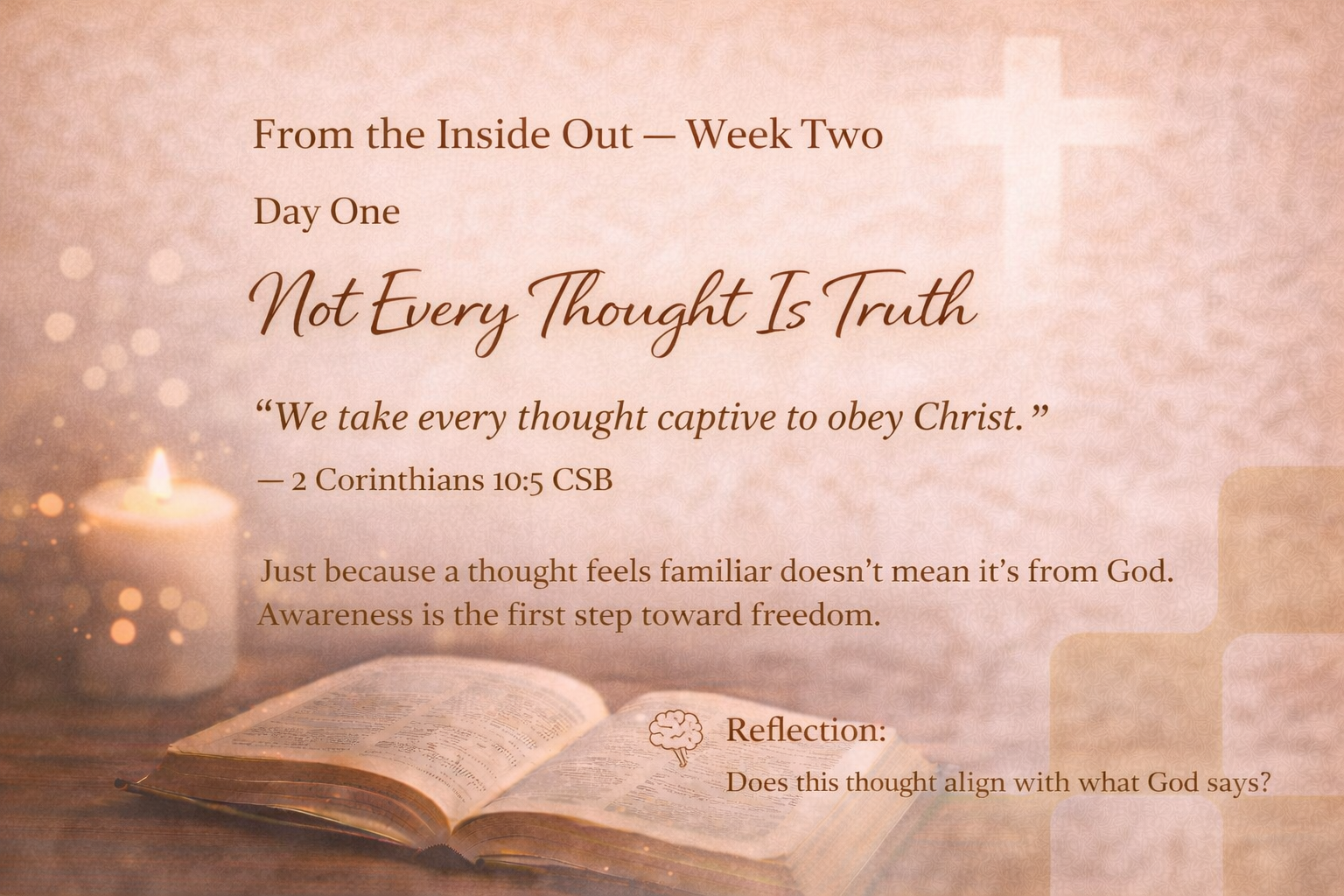 Day One — Not Every Thought Is Truth